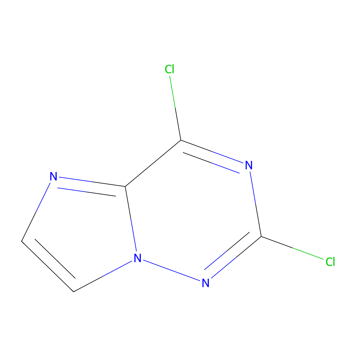 2,4-Dichloroimidazo(2,1-f)(1,2,4)triazine molecular structure, CAS 1810700-89-0
