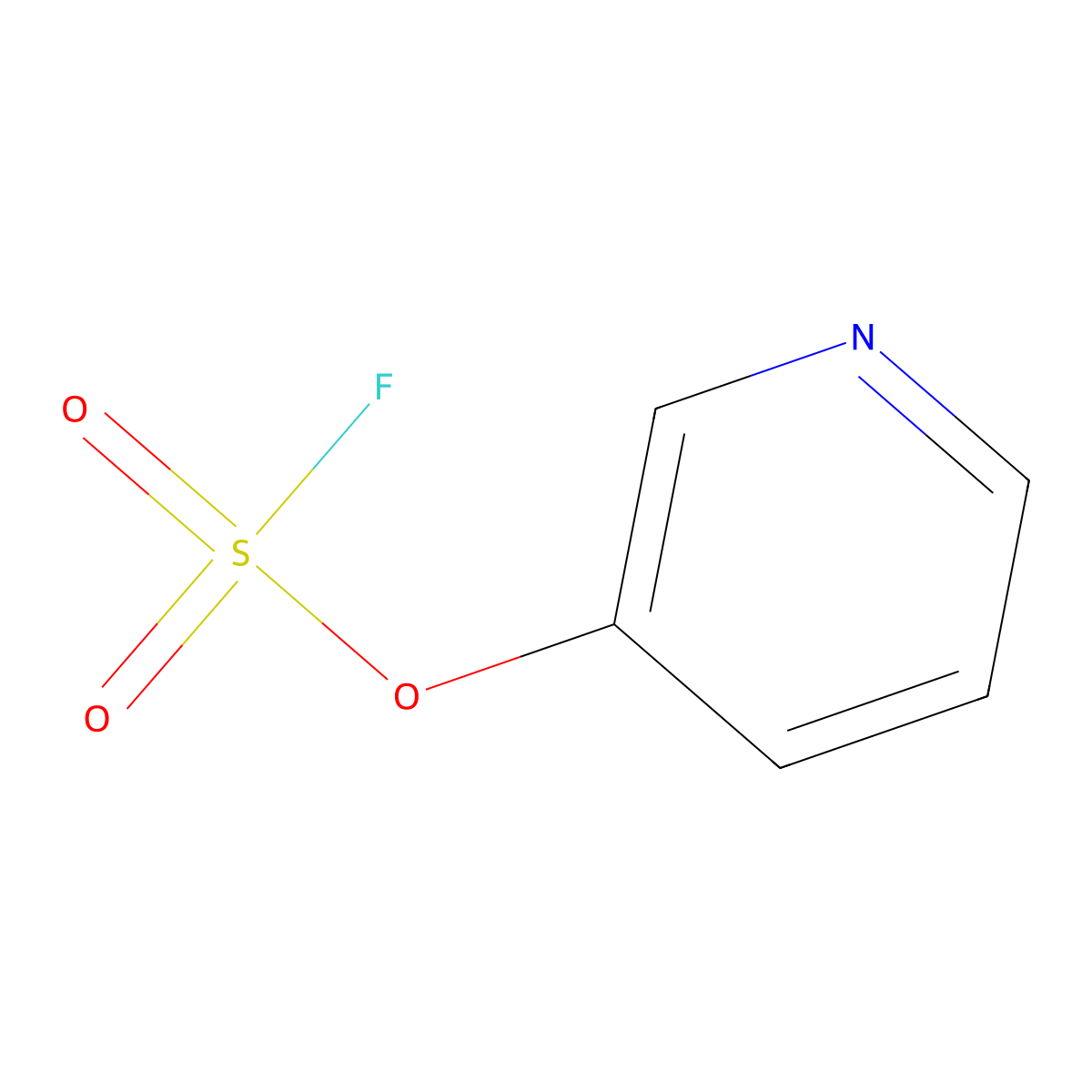 Pyridin-3-yl sulfurofluoridate molecular structure, CAS 1810706-87-6