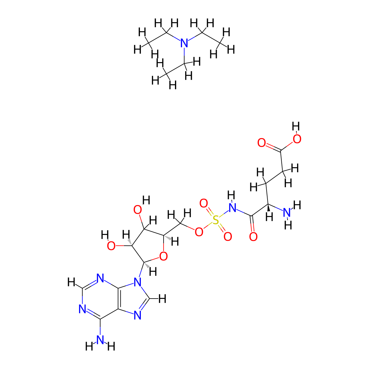 Glu-AMS (TEA) molecular structure, CAS 1810728-44-9