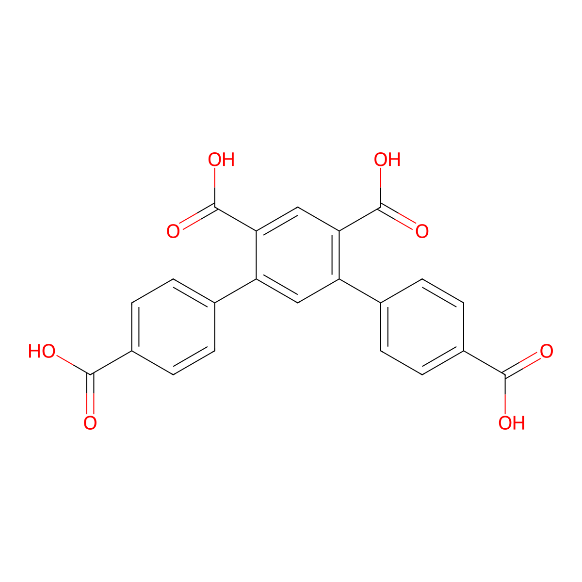 [1,1':3',1''-Terphenyl]-4,4',4'',6'-tetracarboxylic acid molecular structure, CAS 1810737-66-6