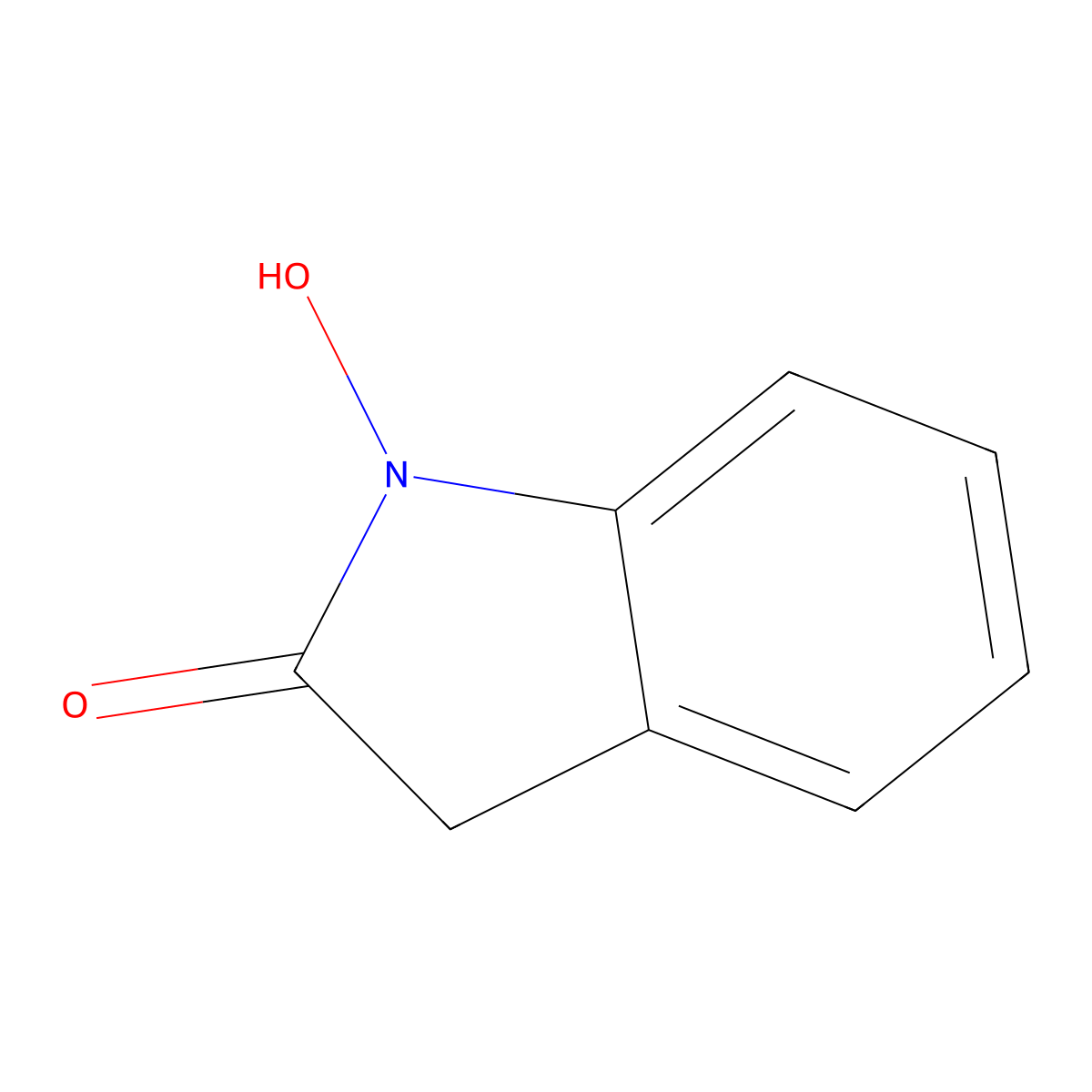 1-hydroxy-3H-indol-2-one molecular structure, CAS 18108-55-9