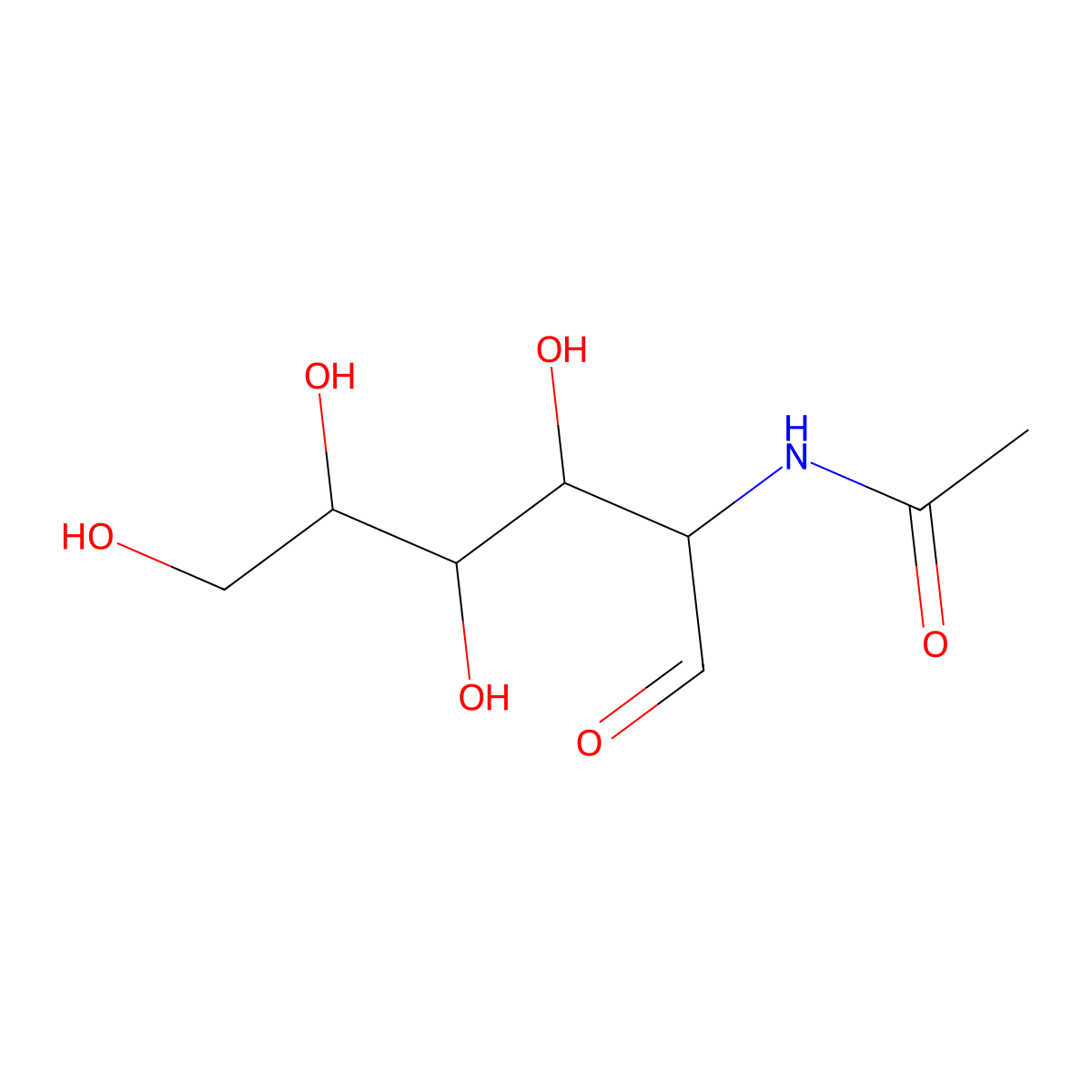 beta-D N-Acetylgalactosamine molecular structure, CAS 1811-31-0