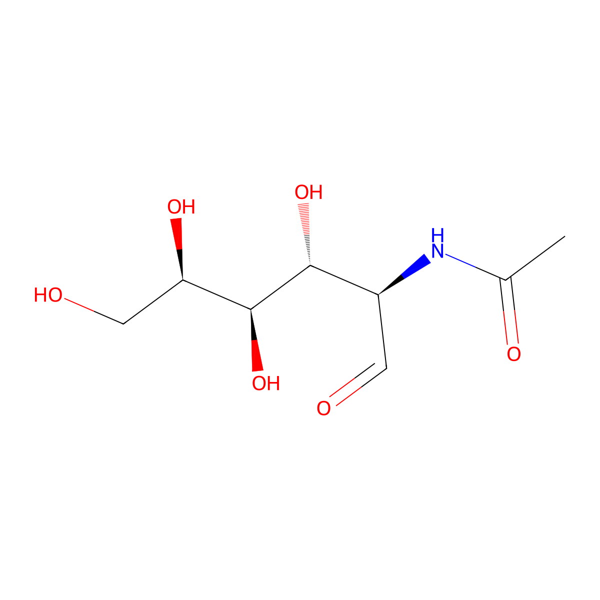 beta-D N-Acetylgalactosamine molecular structure, CAS 1811-31-0