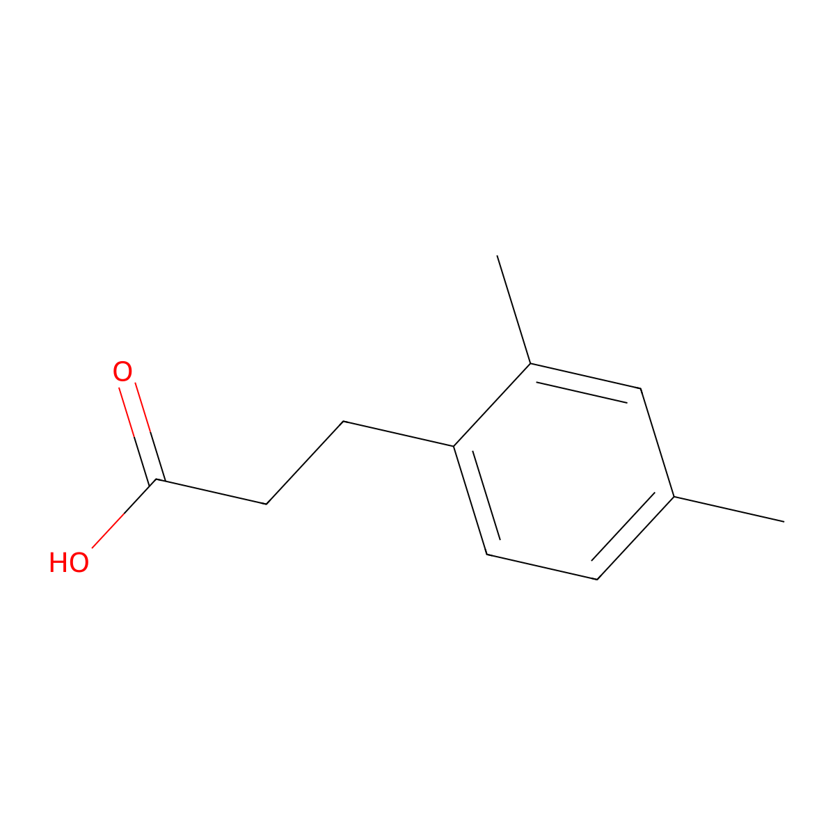 3-(2,4-dimethylphenyl)propanoic Acid molecular structure, CAS 1811-85-4