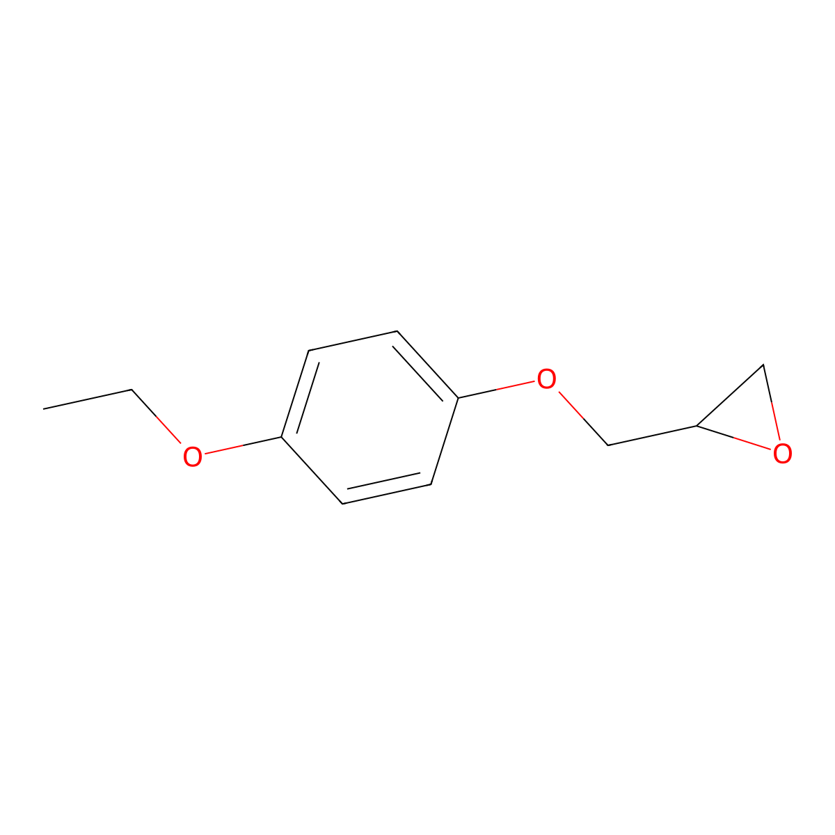 2-[(4-Ethoxyphenoxy)methyl]oxirane molecular structure, CAS 18110-26-4