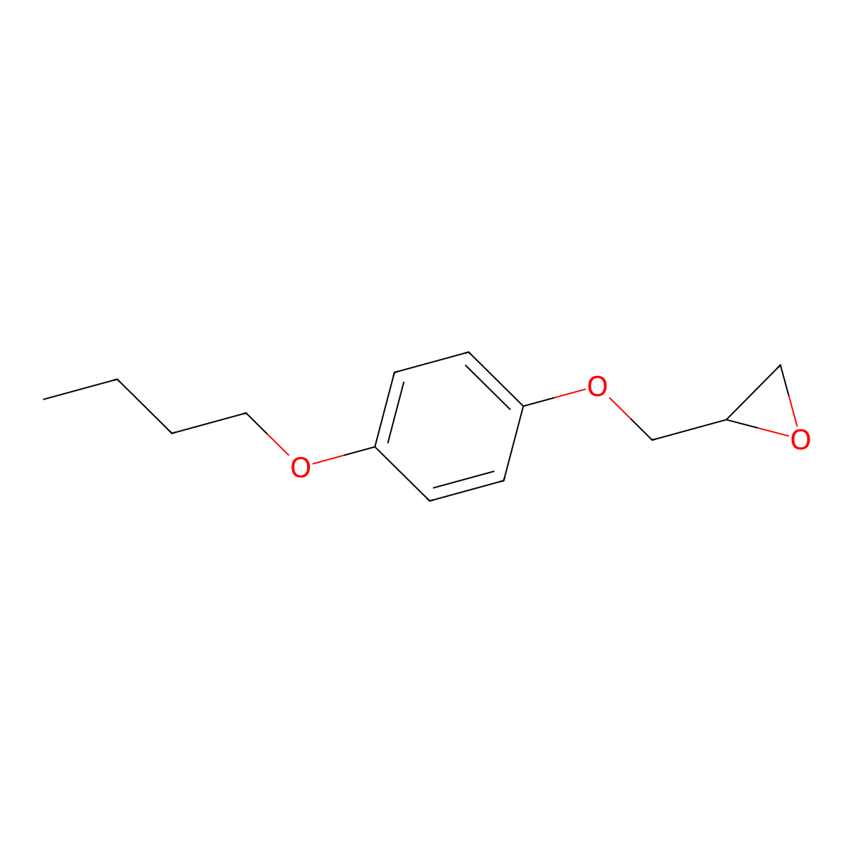 2-((4-Butoxyphenoxy)methyl)oxirane molecular structure, CAS 18110-27-5