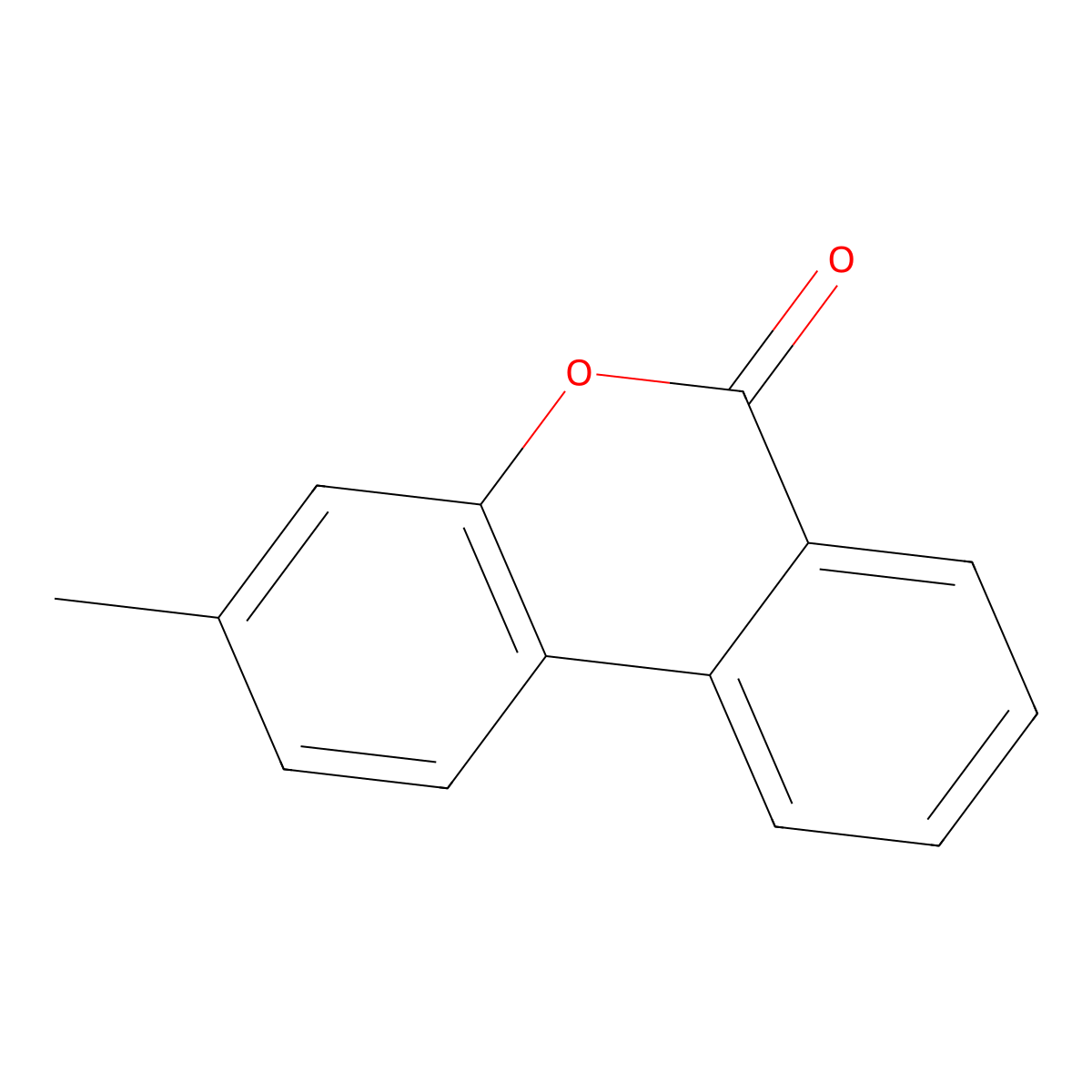 3-Methyl-6H-dibenzo(b,d)pyran-6-one molecular structure, CAS 18110-73-1