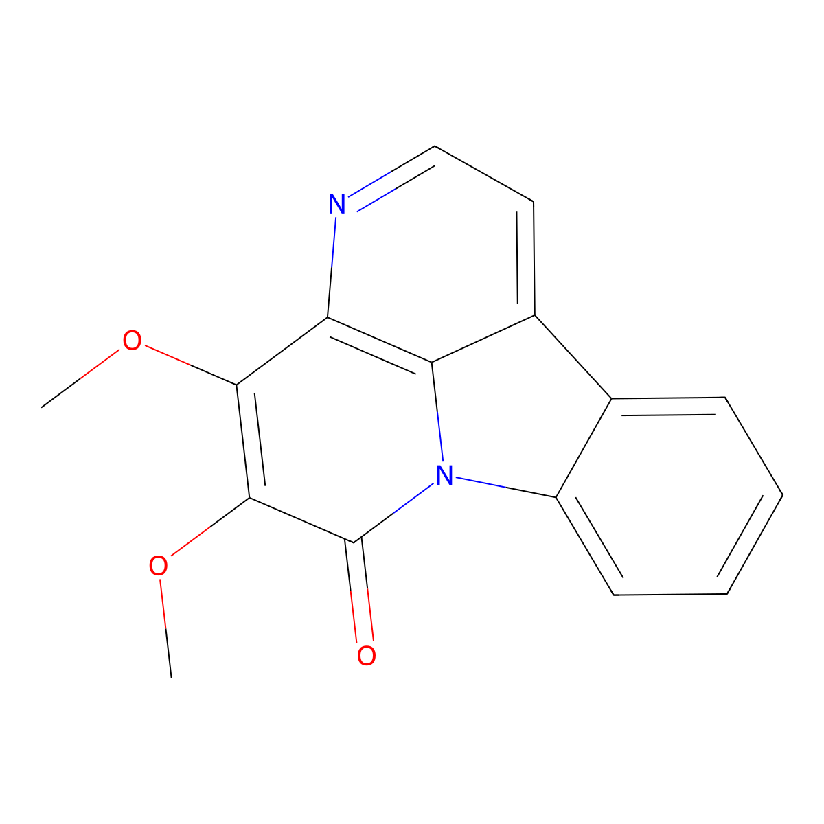 4,5-Dimethoxycanthin-6-One molecular structure, CAS 18110-87-7