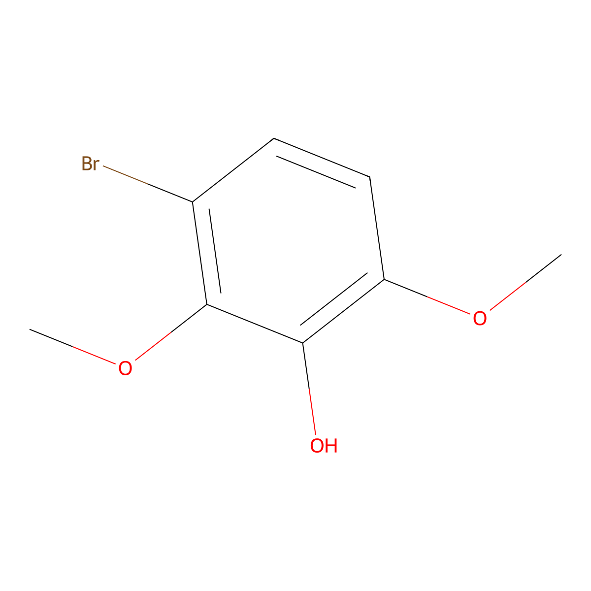 3-Bromo-2,6-dimethoxyphenol molecular structure, CAS 18111-34-7