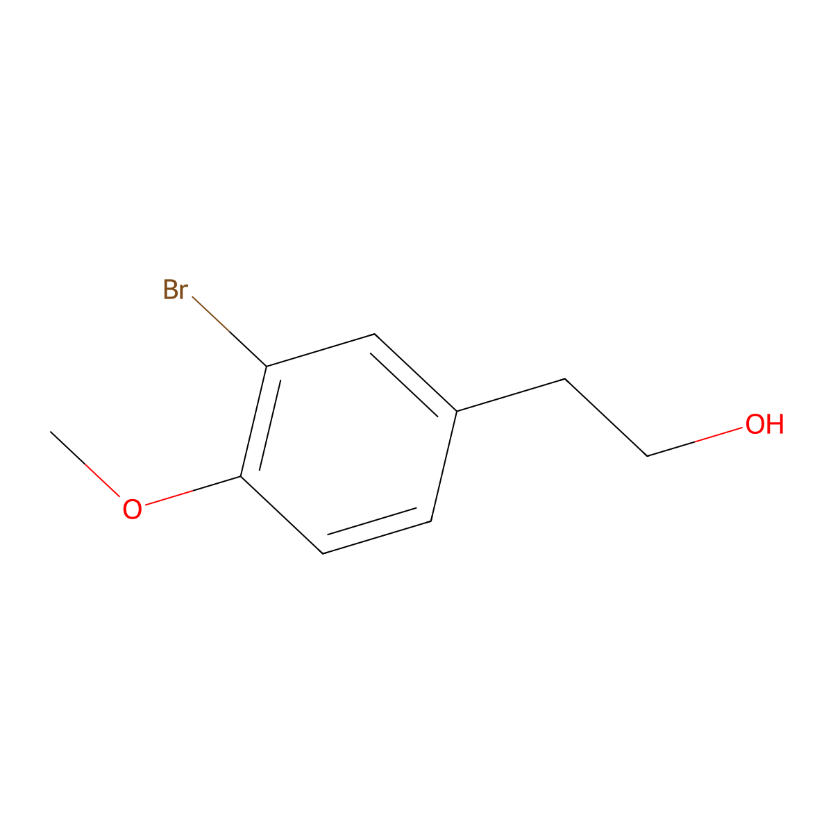 2-(3-Bromo-4-methoxyphenyl)ethanol molecular structure, CAS 181115-01-5
