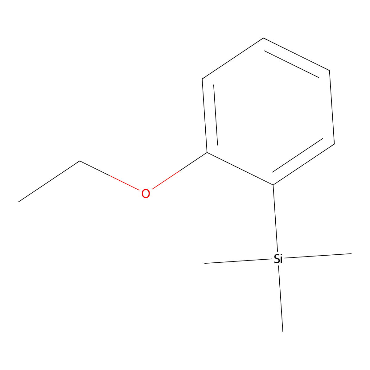 (2-Ethoxyphenyl)trimethylsilane molecular structure, CAS 181116-28-9