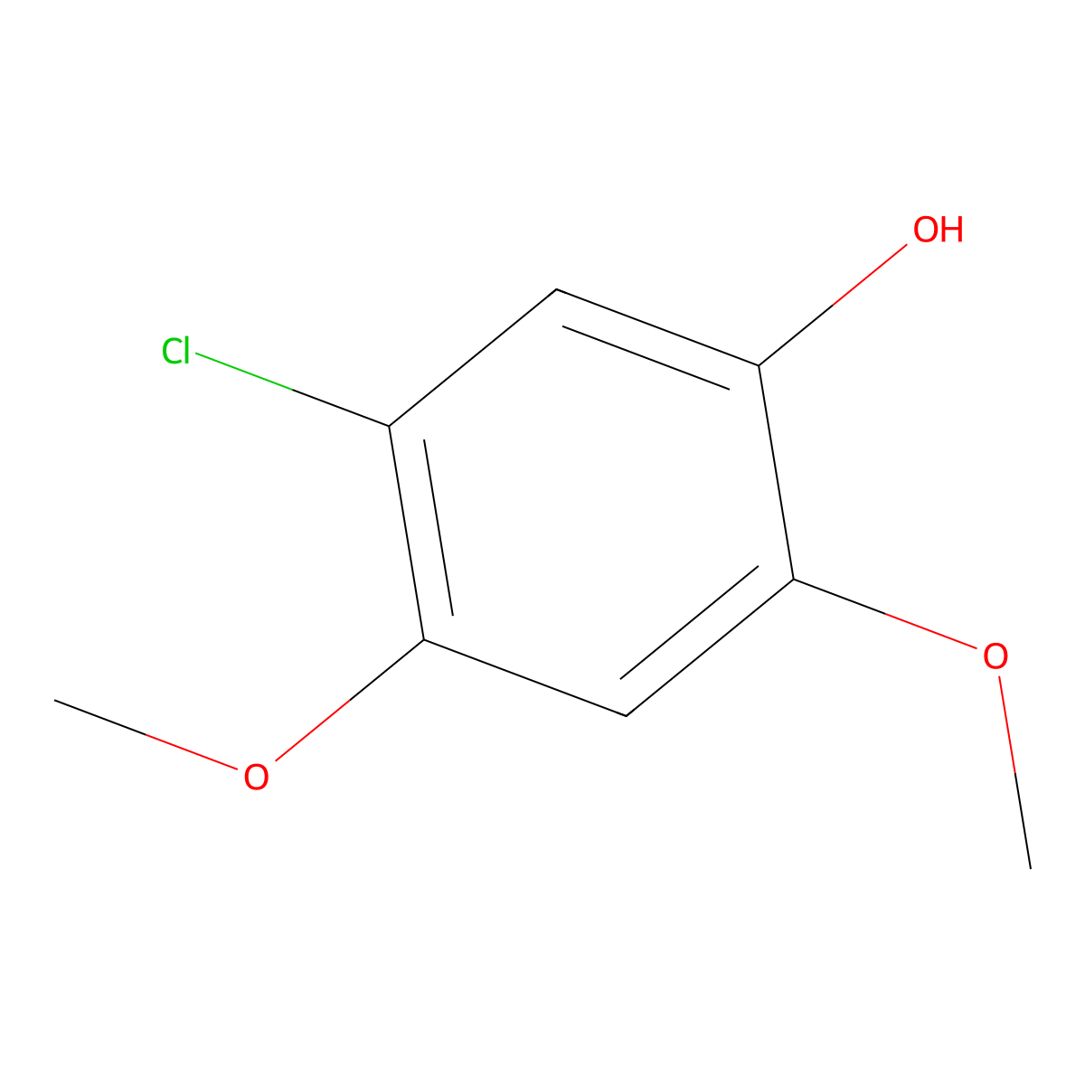 5-Chloro-2,4-dimethoxyphenol molecular structure, CAS 18113-25-2