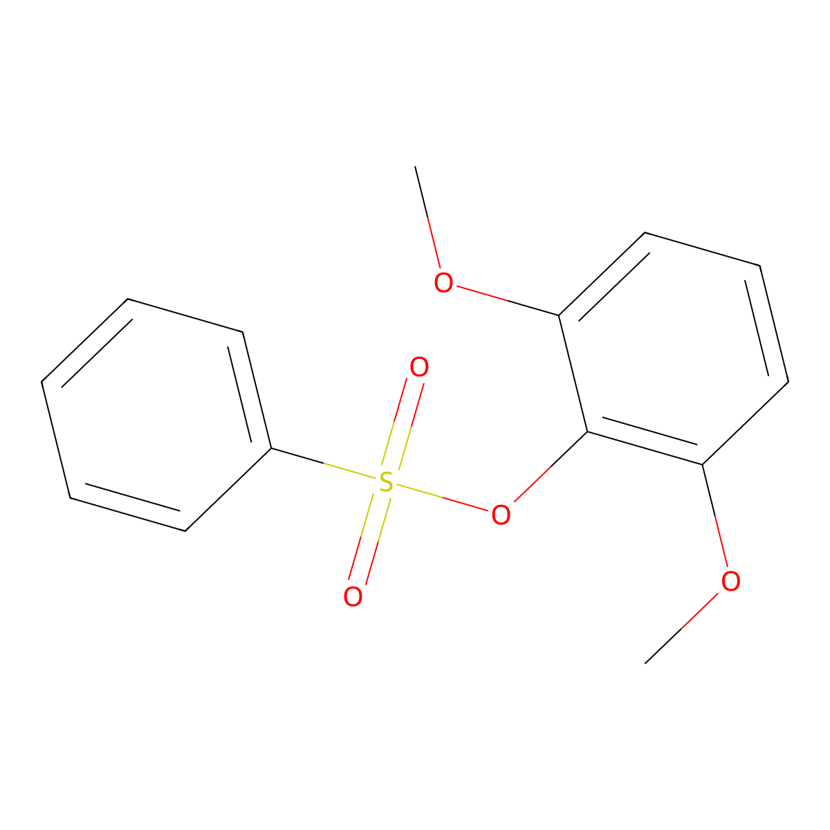 2,6-Dimethoxyphenyl benzenesulfonate molecular structure, CAS 18113-45-6