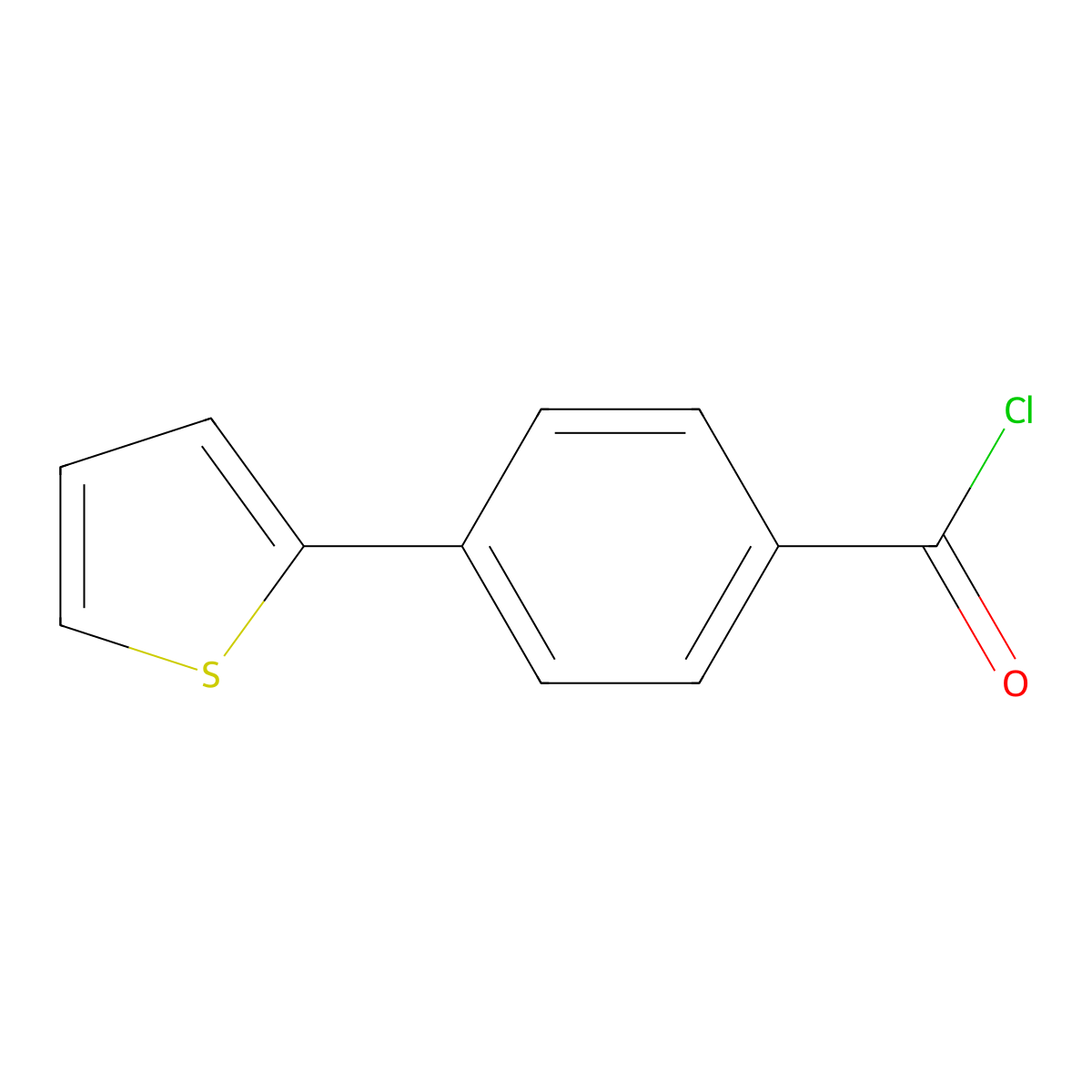 4-(2-Thienyl)Benzoyl Chloride molecular structure, CAS 181132-70-7