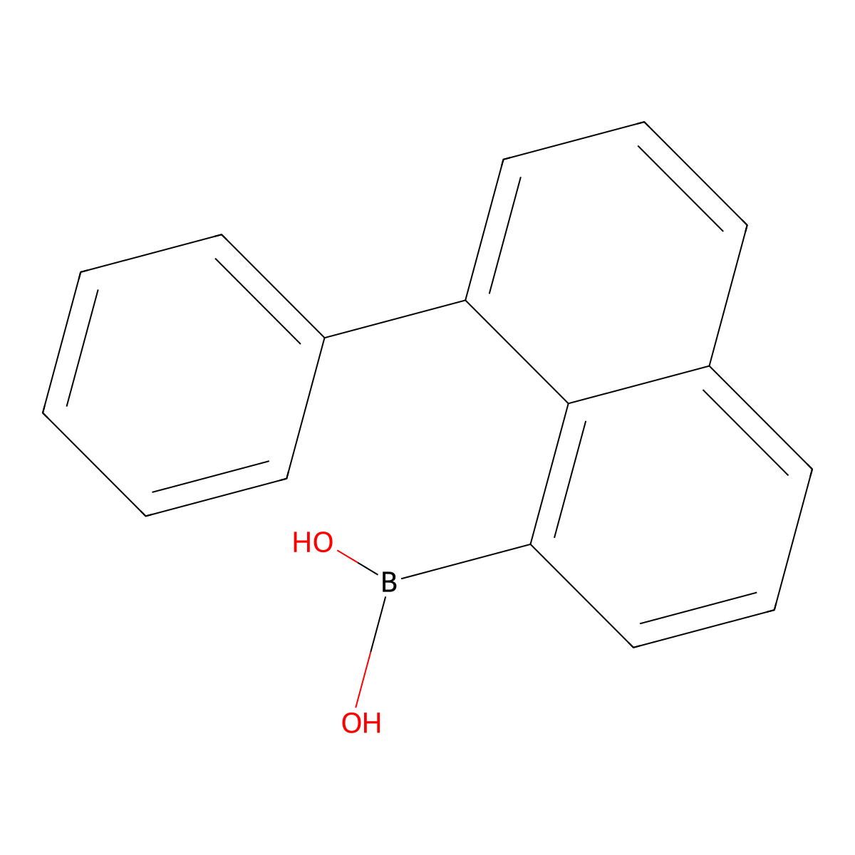 8-Phenyl-1-naphthalenyl boronic acid molecular structure, CAS 181135-36-4