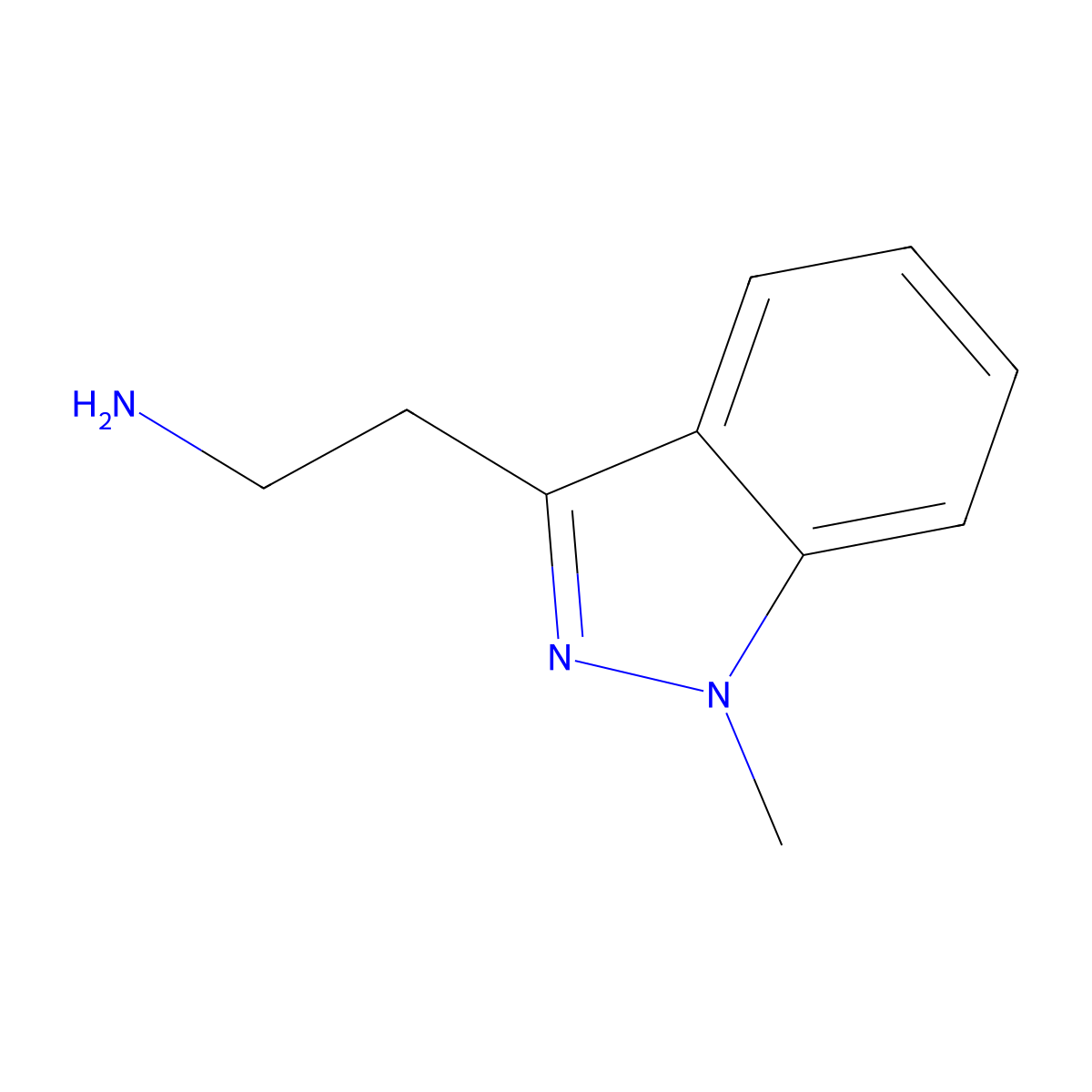2-(1-methyl-1H-indazol-3-yl)ethan-1-amine molecular structure, CAS 181144-25-2