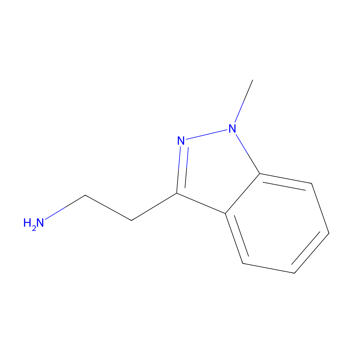 2-(1-methyl-1H-indazol-3-yl)ethan-1-amine molecular structure, CAS 181144-25-2