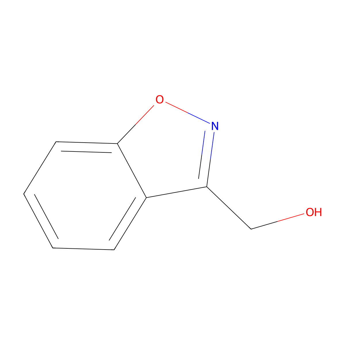 Benzo[d]isoxazol-3-ylmethanol molecular structure, CAS 181144-26-3