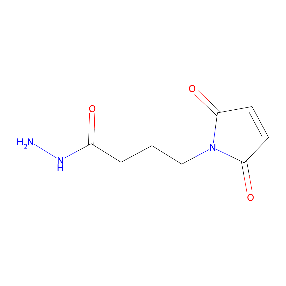 4-(2,5-dioxo-2,5-dihydro-1H-pyrrol-1-yl)butanehydrazide molecular structure, CAS 181148-01-6