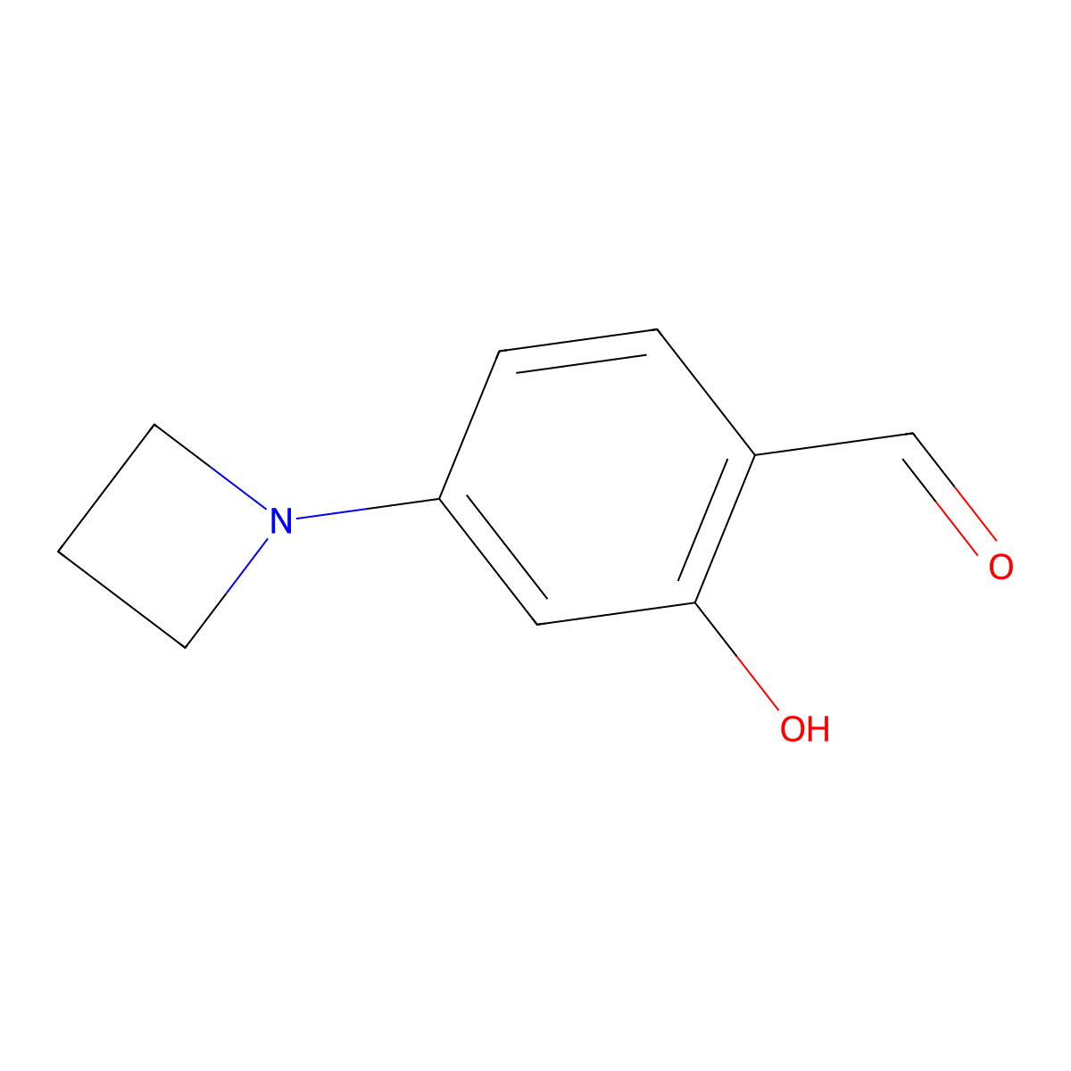 4-(Azetidin-1-yl)-2-hydroxybenzaldehyde molecular structure, CAS 1811539-96-4