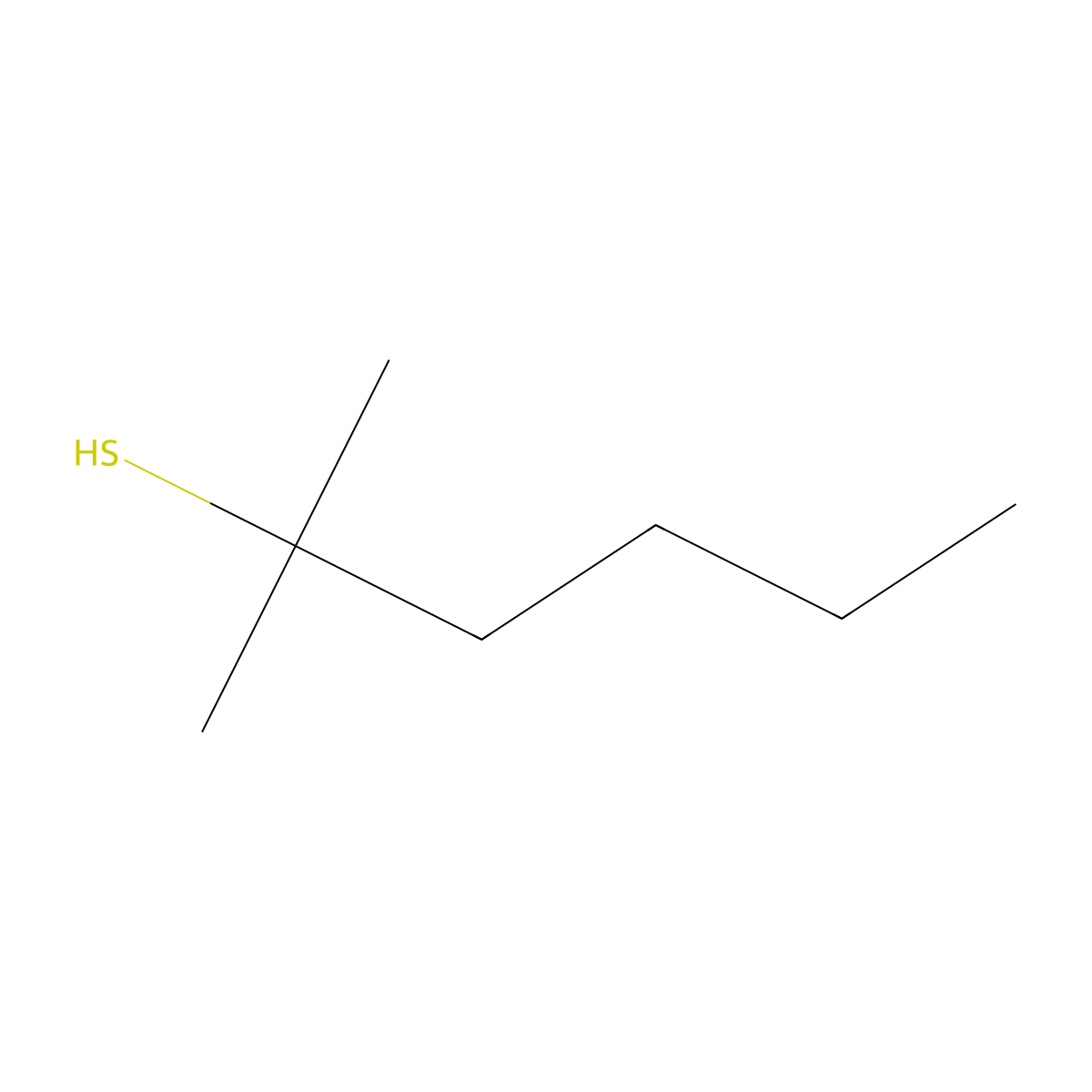 2-Methylhexane-2-thiol molecular structure, CAS 1812-50-6