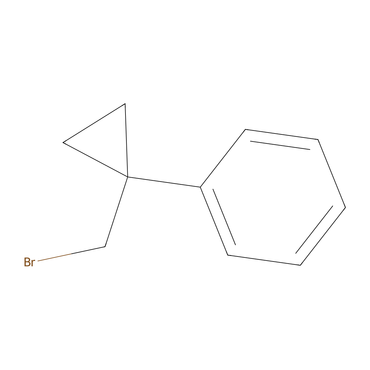 [1-(Bromomethyl)cyclopropyl]benzene molecular structure, CAS 181207-69-2