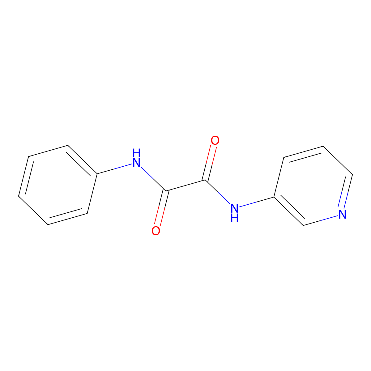 N-phenyl-N'-pyridin-3-yloxamide molecular structure, CAS 181208-53-7