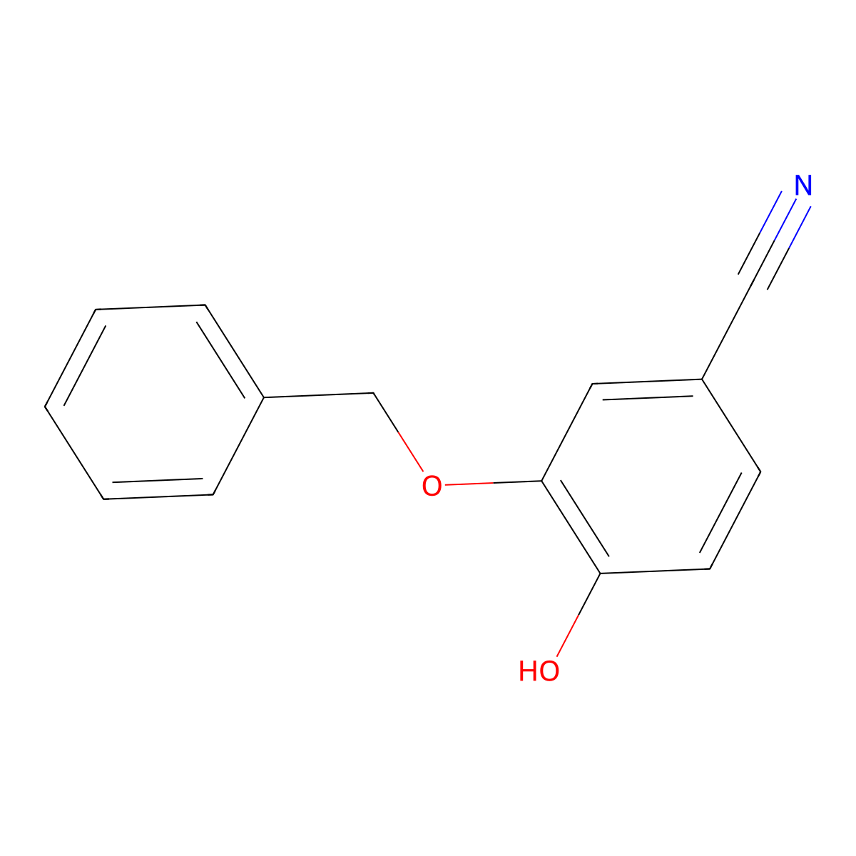 3-(Benzyloxy)-4-hydroxybenzonitrile molecular structure, CAS 1812183-02-0