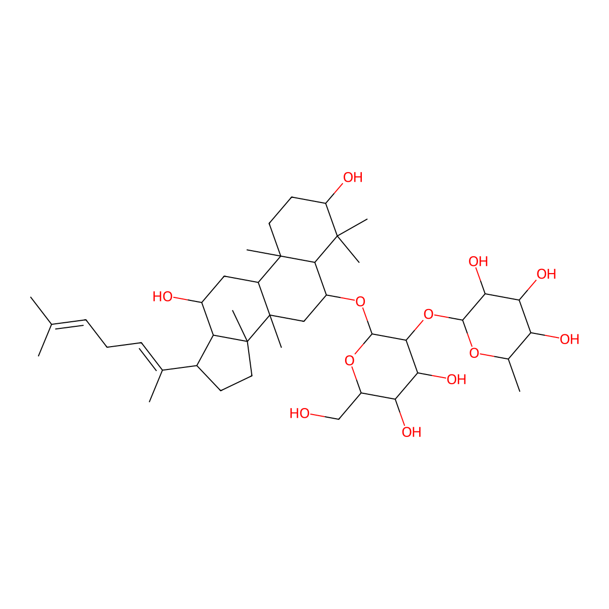 (E)-Ginsenoside F4 molecular structure, CAS 181225-33-2
