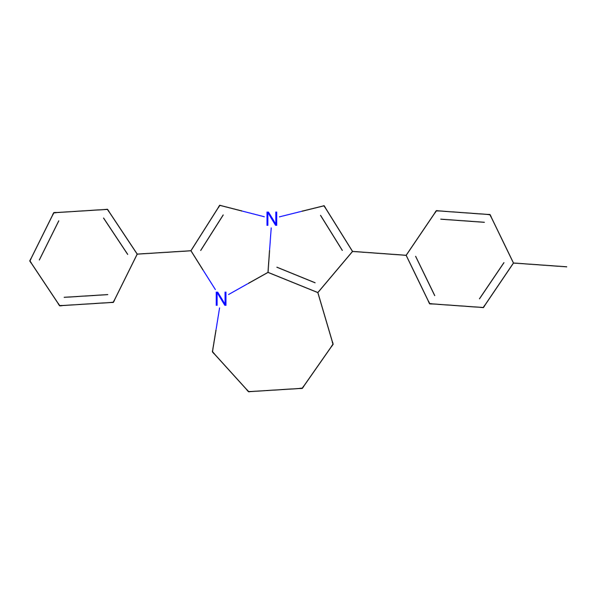 4-Phenyl-1-p-tolyl-5,6,7,8-tetrahydro-2a,4a-diaza-cyclopenta[cd]azulene molecular structure, CAS 181226-68-6