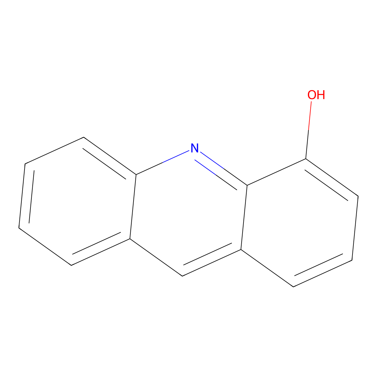 4-Hydroxyacridine molecular structure, CAS 18123-20-1