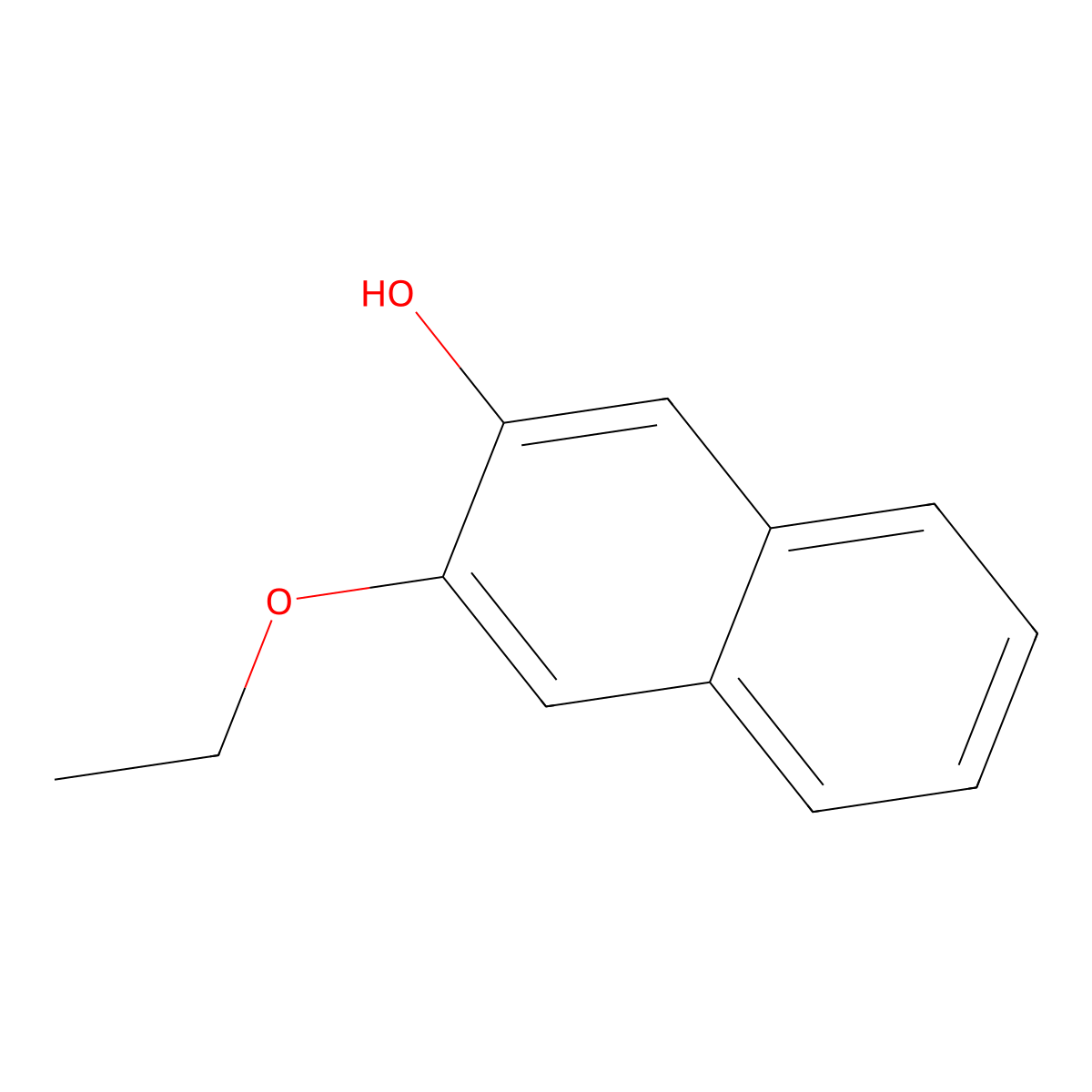 3-Ethoxy-2-naphthalenol molecular structure, CAS 181236-27-1
