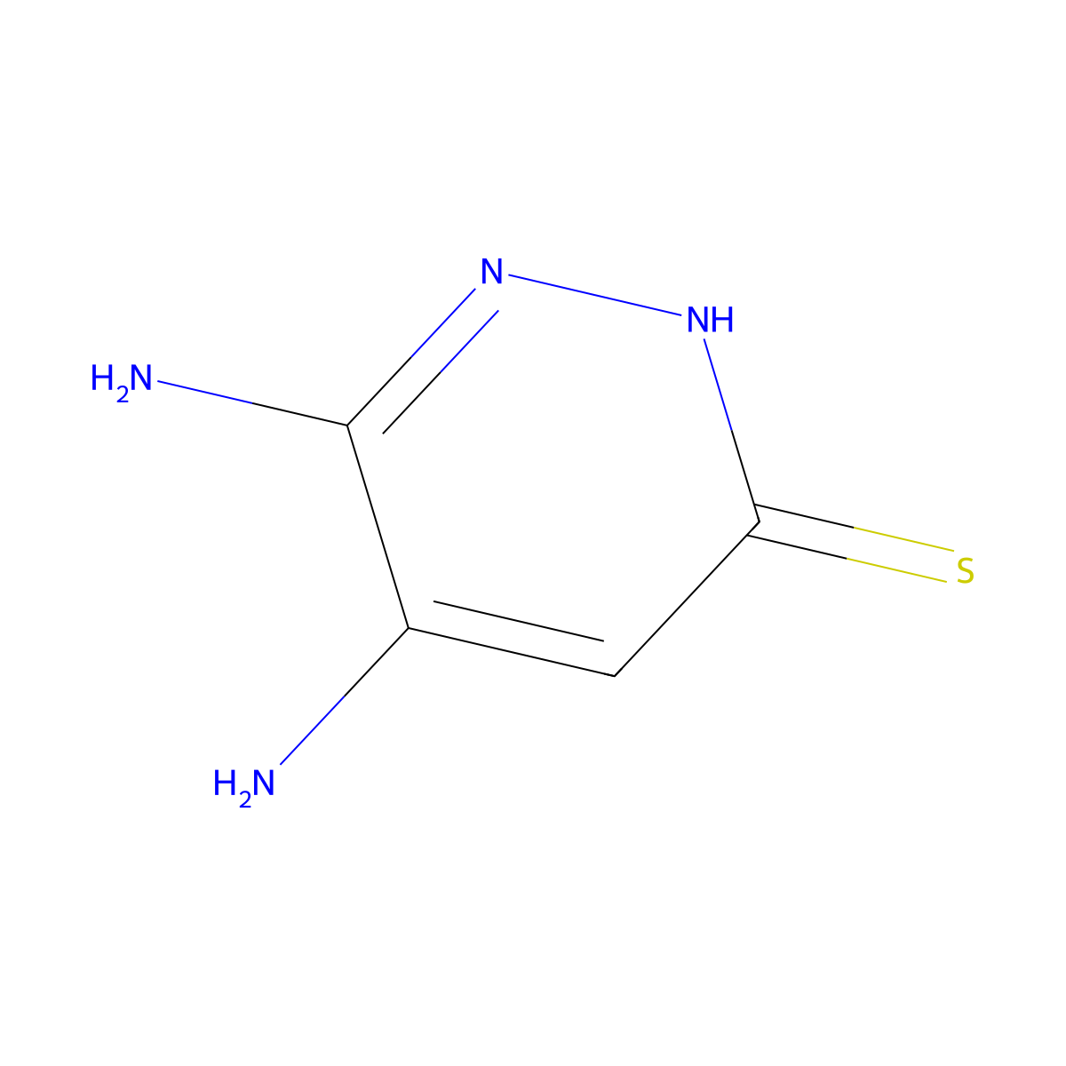3,4-diamino-1H-pyridazine-6-thione molecular structure, CAS 18126-12-0