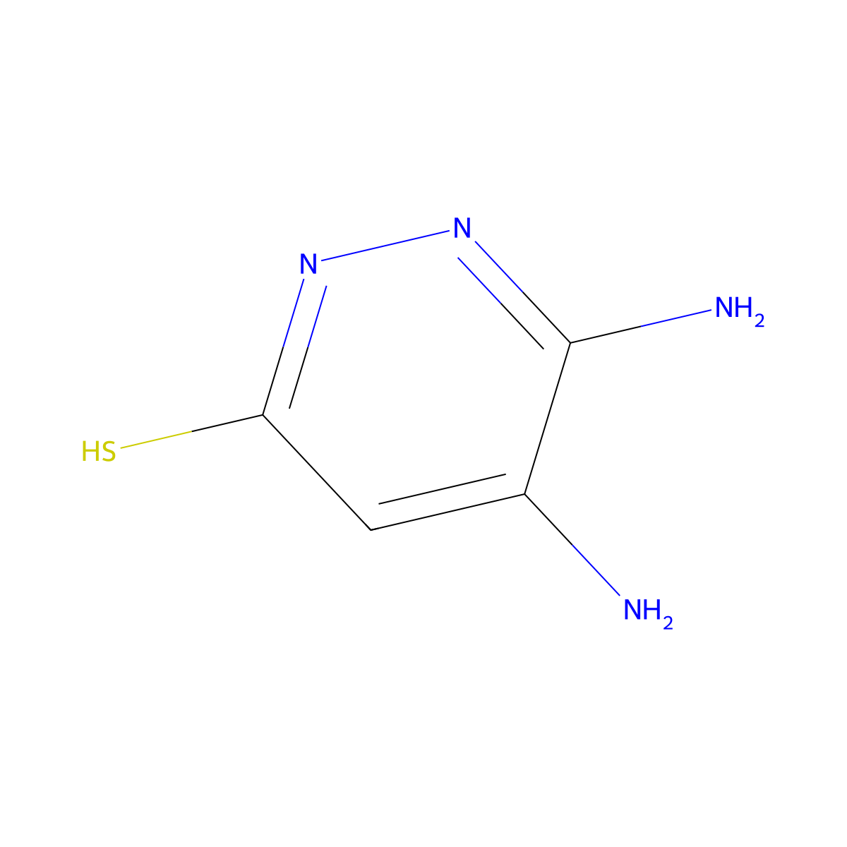3,4-diamino-1H-pyridazine-6-thione molecular structure, CAS 18126-12-0