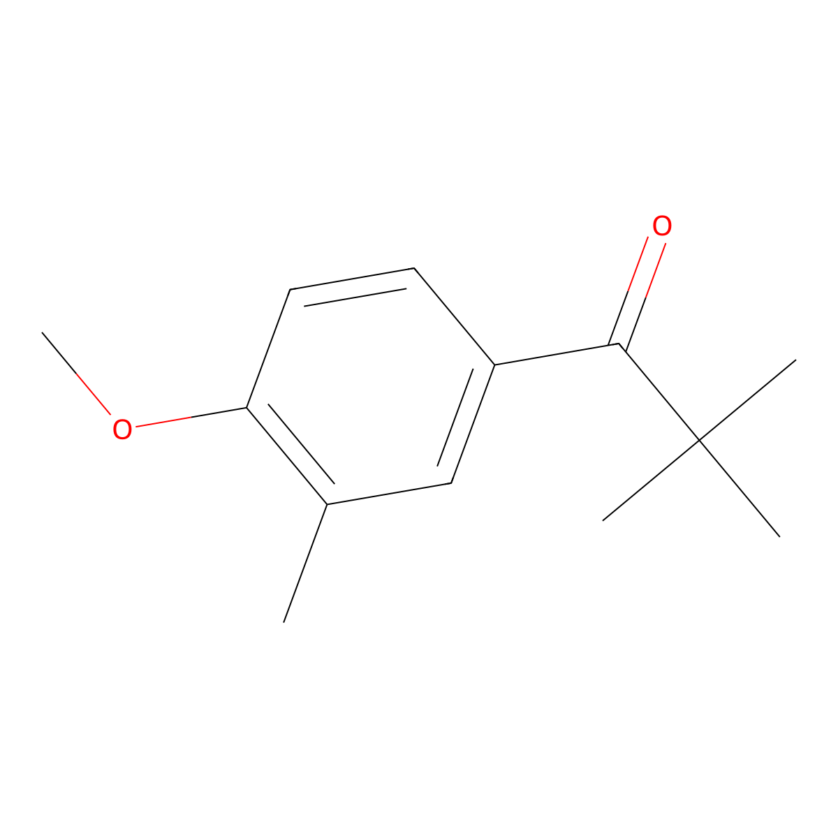 1-(4-Methoxy-3-methylphenyl)-2,2-dimethyl-1-propanone molecular structure, CAS 181260-67-3