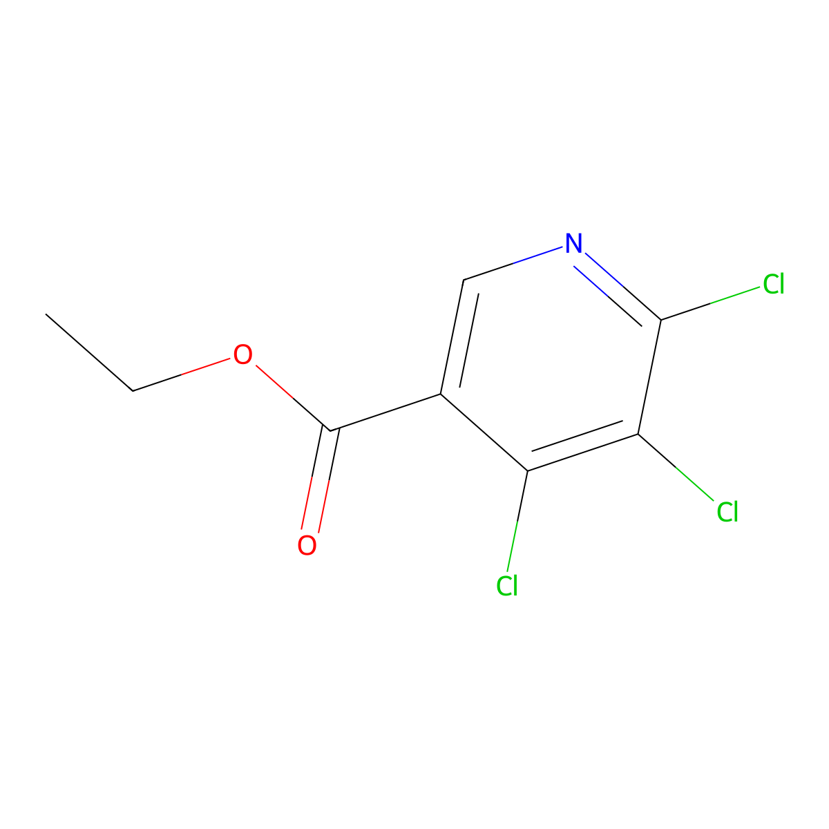 4,5,6-Trichloronicotinic acid ethyl ester molecular structure, CAS 181261-73-4