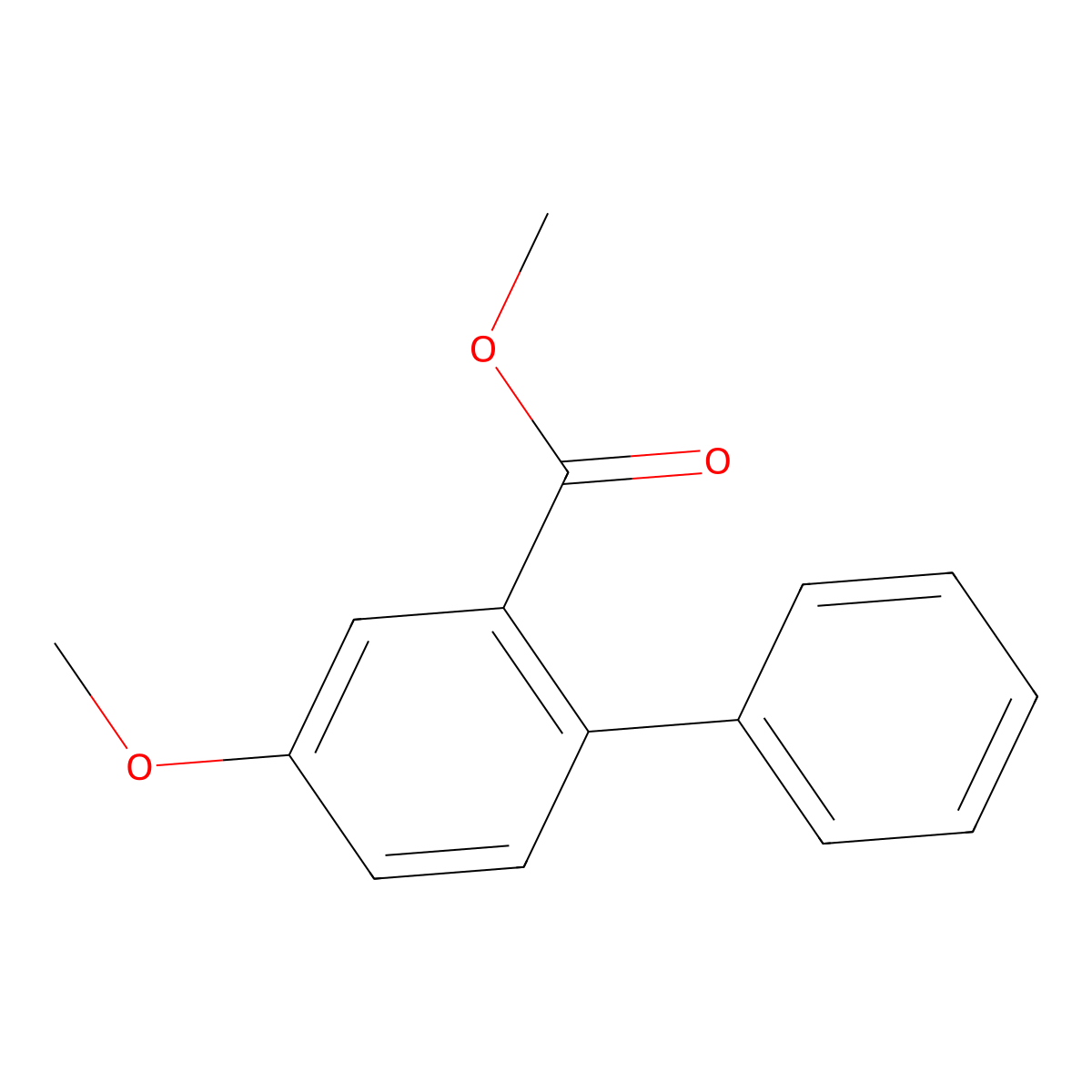 Methyl 4-methoxy-[1,1'-biphenyl]-2-carboxylate molecular structure, CAS 181268-41-7