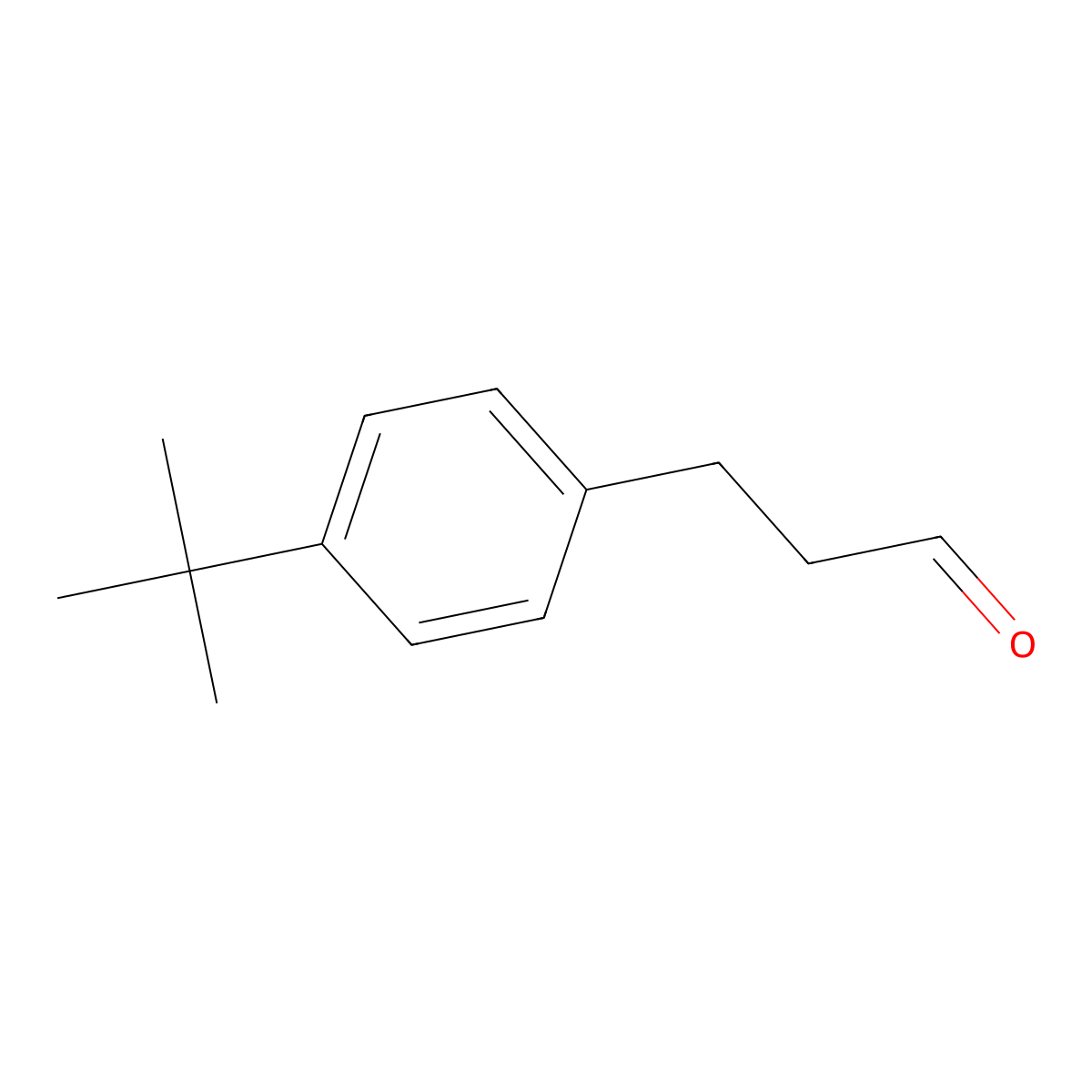 Bourgeonal molecular structure, CAS 18127-01-0