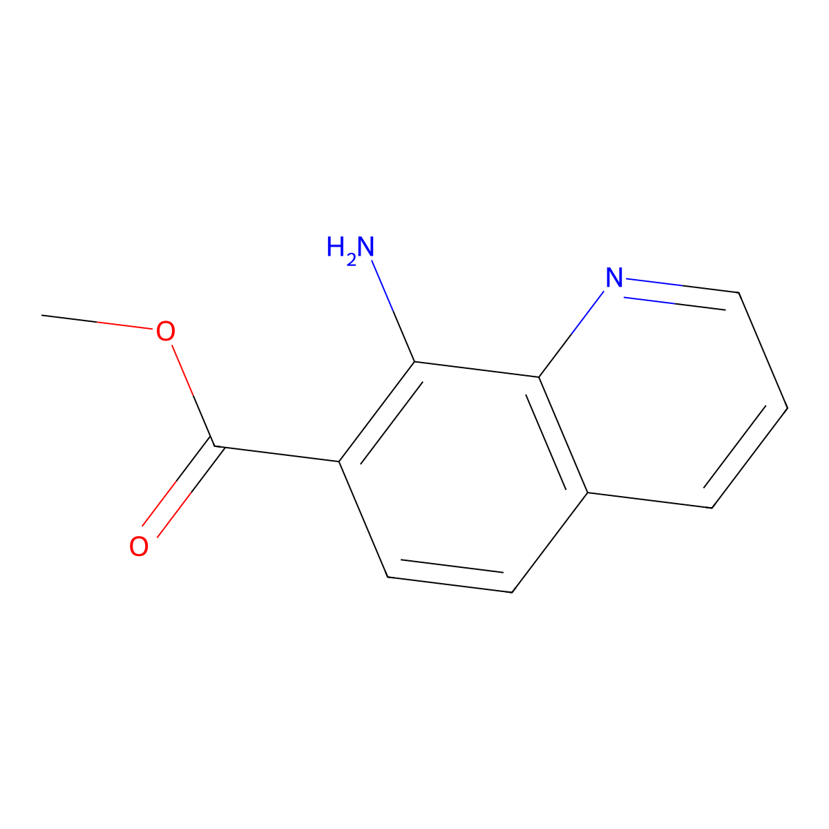 Methyl 8-aminoquinoline-7-carboxylate molecular structure, CAS 181285-05-2