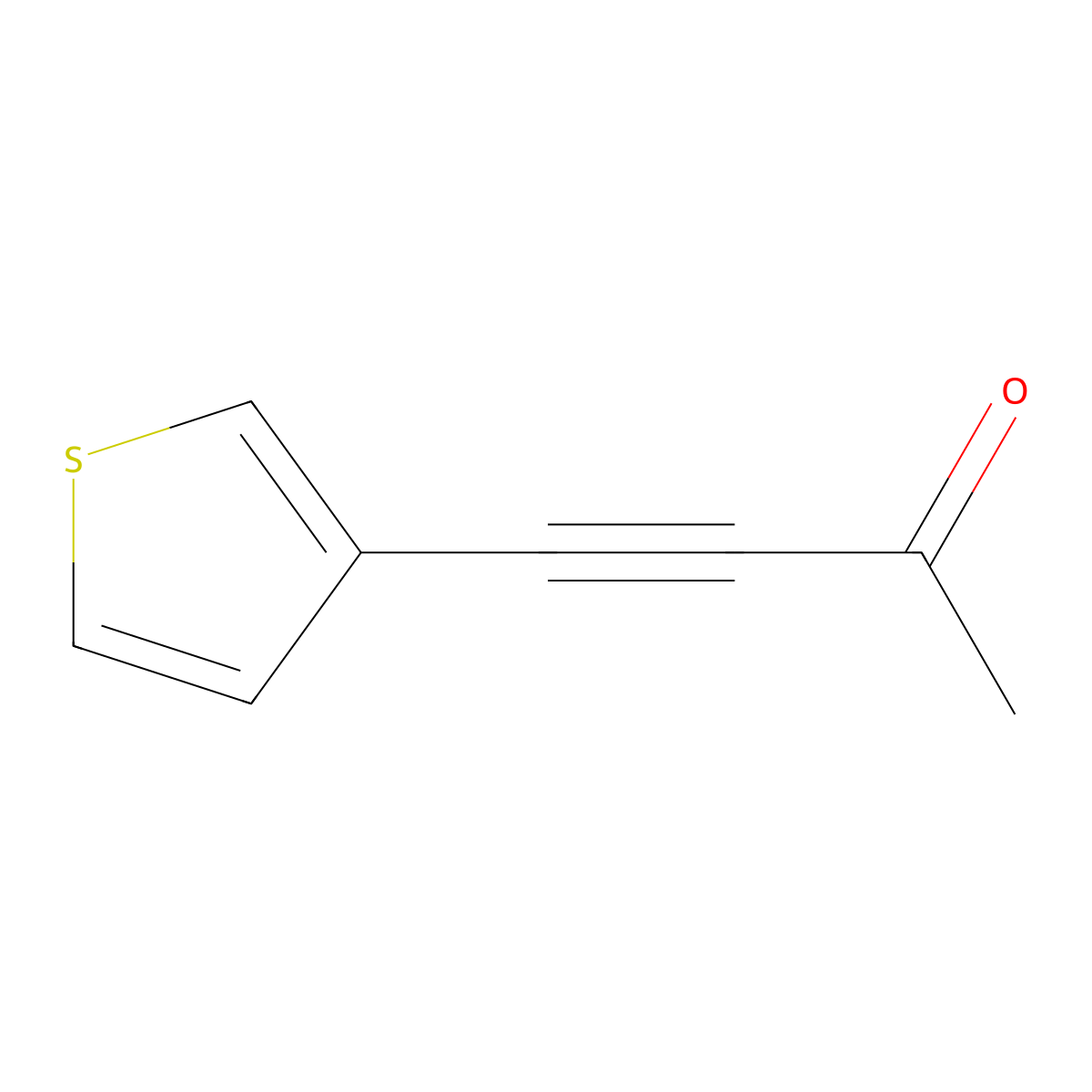 3-Butyn-2-one, 4-(3-thienyl)- molecular structure, CAS 1812908-97-6