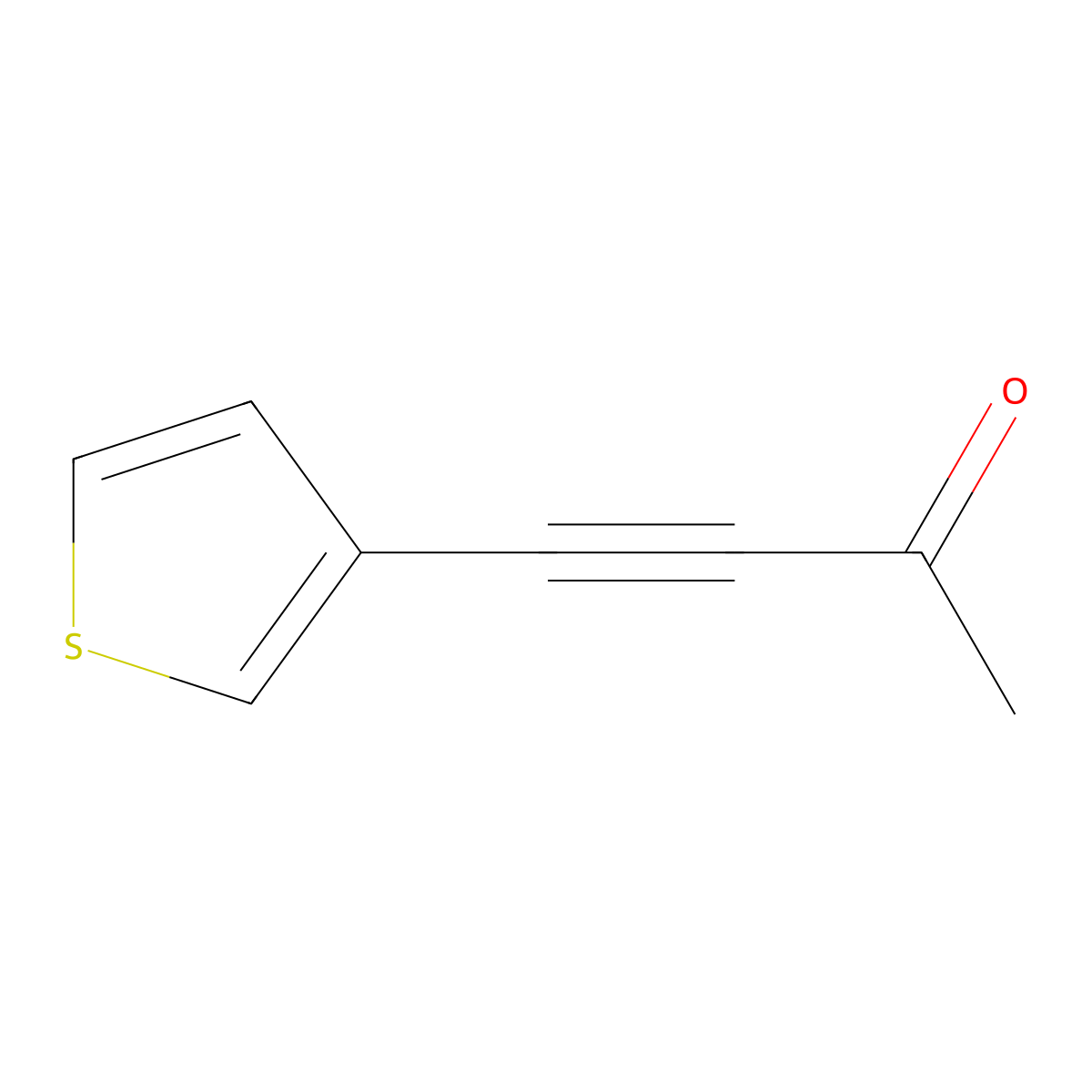 3-Butyn-2-one, 4-(3-thienyl)- molecular structure, CAS 1812908-97-6