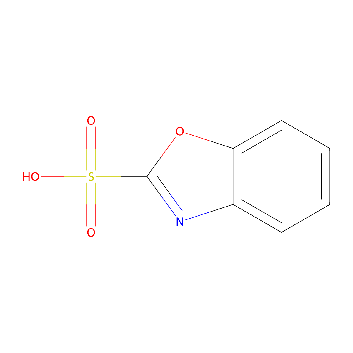 1,3-Benzoxazole-2-sulfonic acid molecular structure, CAS 181297-41-6