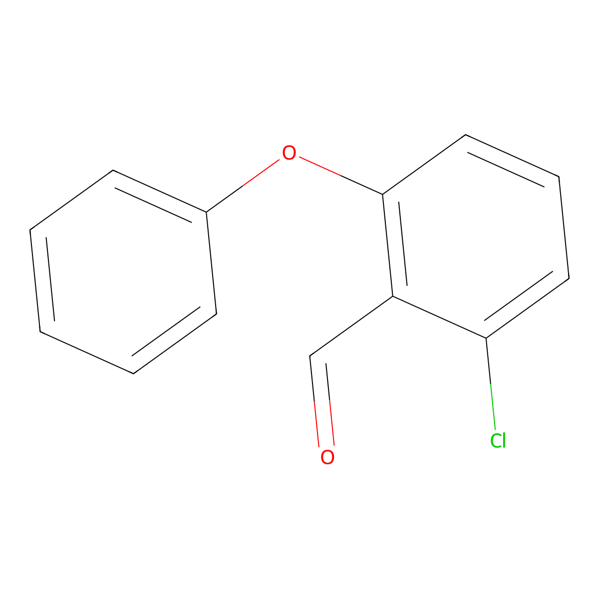 2-Chloro-6-phenoxybenzaldehyde molecular structure, CAS 181297-53-0