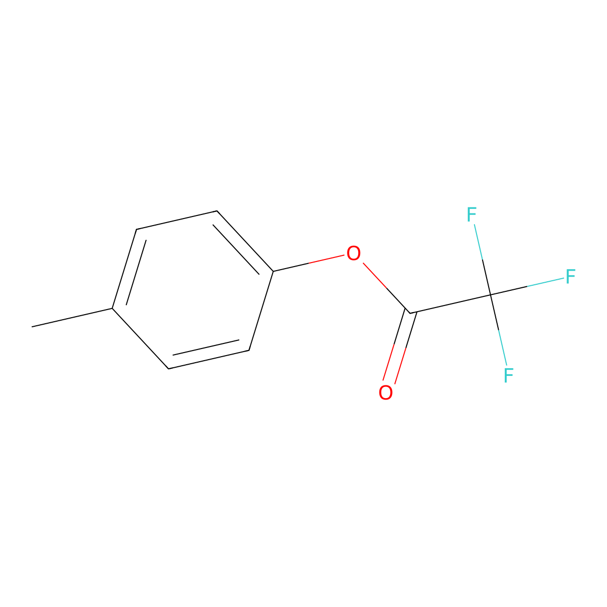 p-Tolyl trifluoroacetate molecular structure, CAS 1813-29-2