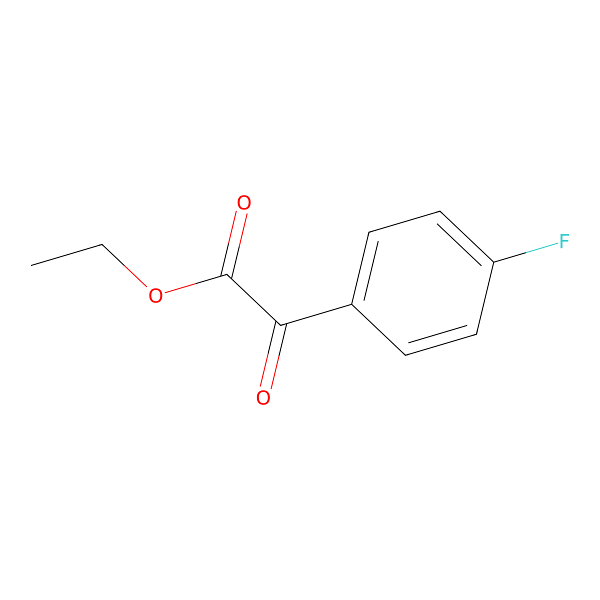 Ethyl 2-(4-fluorophenyl)-2-oxoacetate molecular structure, CAS 1813-94-1