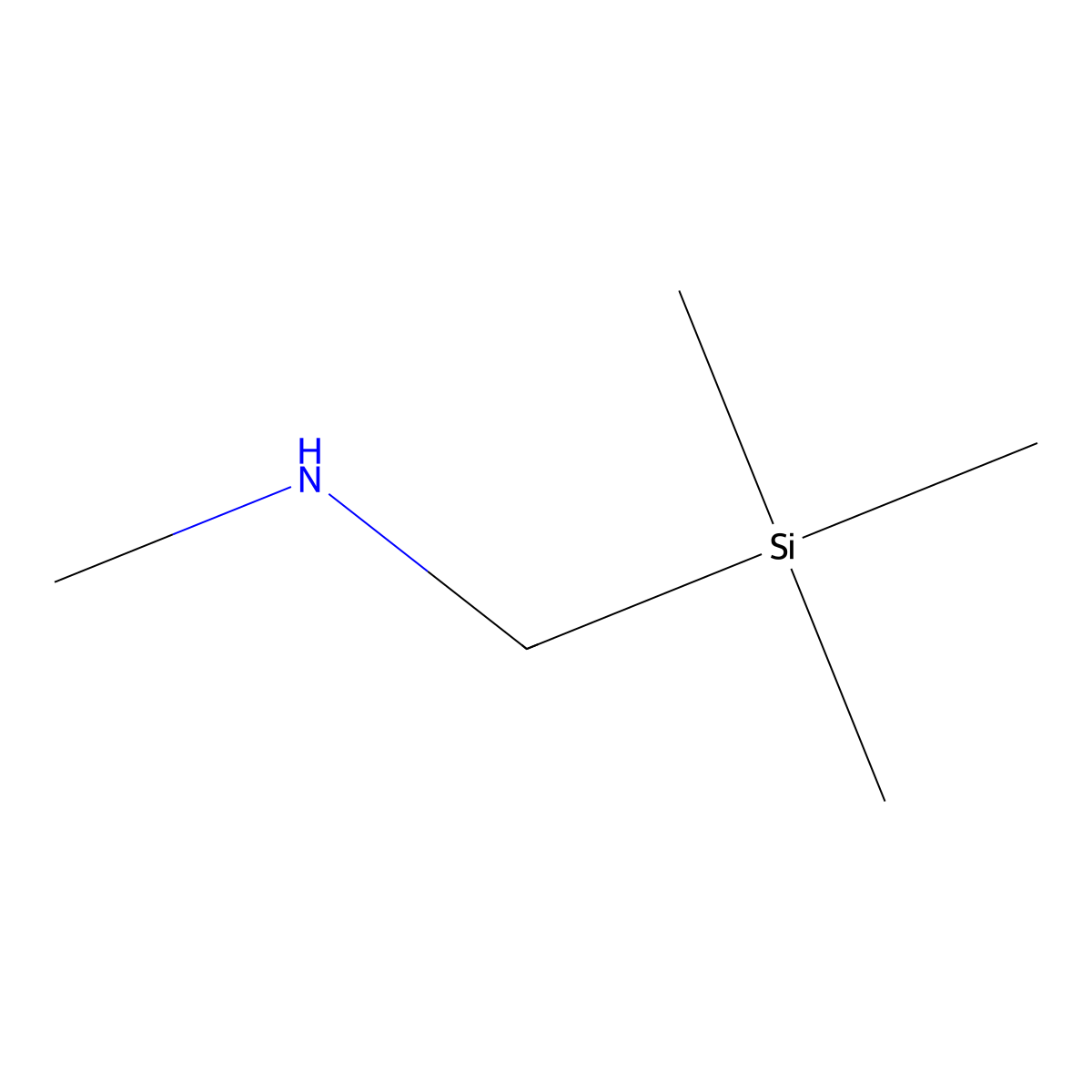 N-Methyl-1-(trimethylsilyl)methanamine molecular structure, CAS 18135-05-2