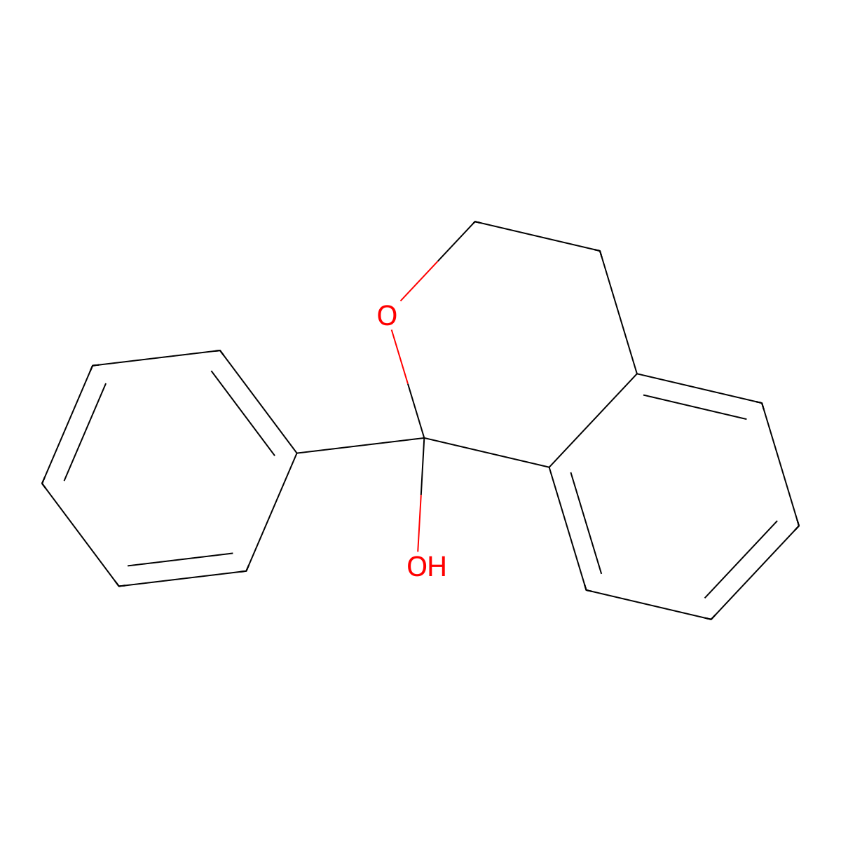 1-phenyl-3,4-dihydro-1H-2-benzopyran-1-ol molecular structure, CAS 1813579-02-0