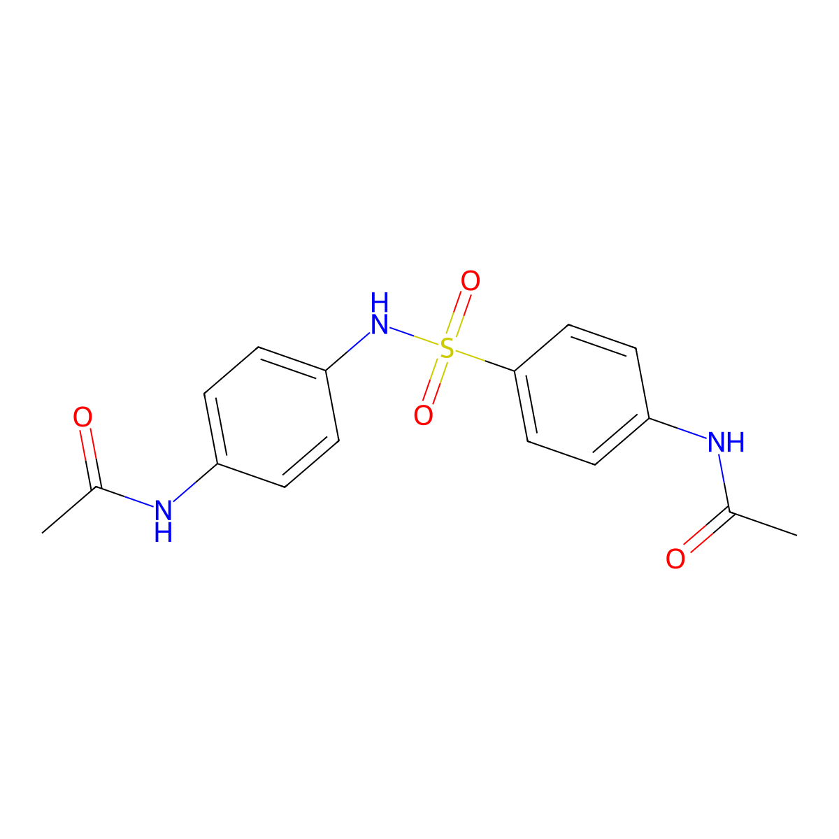 N-[4-[(4-acetamidophenyl)sulfonylamino]phenyl]acetamide molecular structure, CAS 181359-93-3