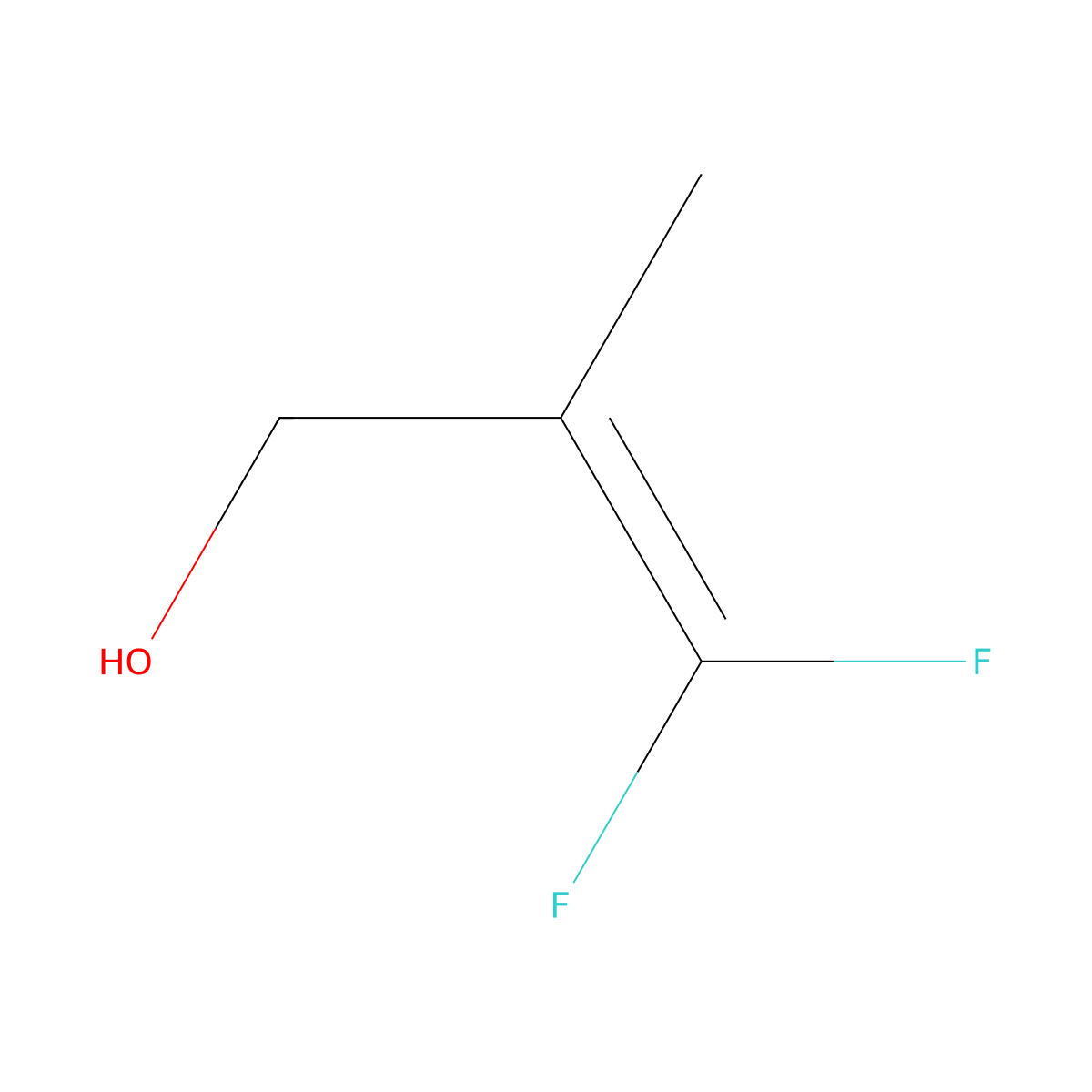 3,3-Difluoro-2-methylprop-2-en-1-ol molecular structure, CAS 181368-05-8