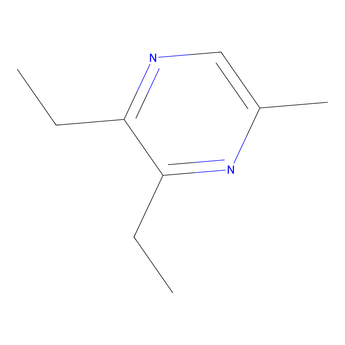 2,3-Diethyl-5-Methylpyrazine molecular structure, CAS 18138-04-0